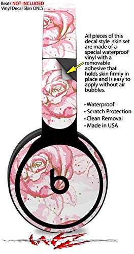Flower Rose Skin Decal Wrap for Beats Solo Pro Headphones - 13 Unique Designs (Headphones Not Included) - Perfect for Personalization, Protection, and Style Enhancement