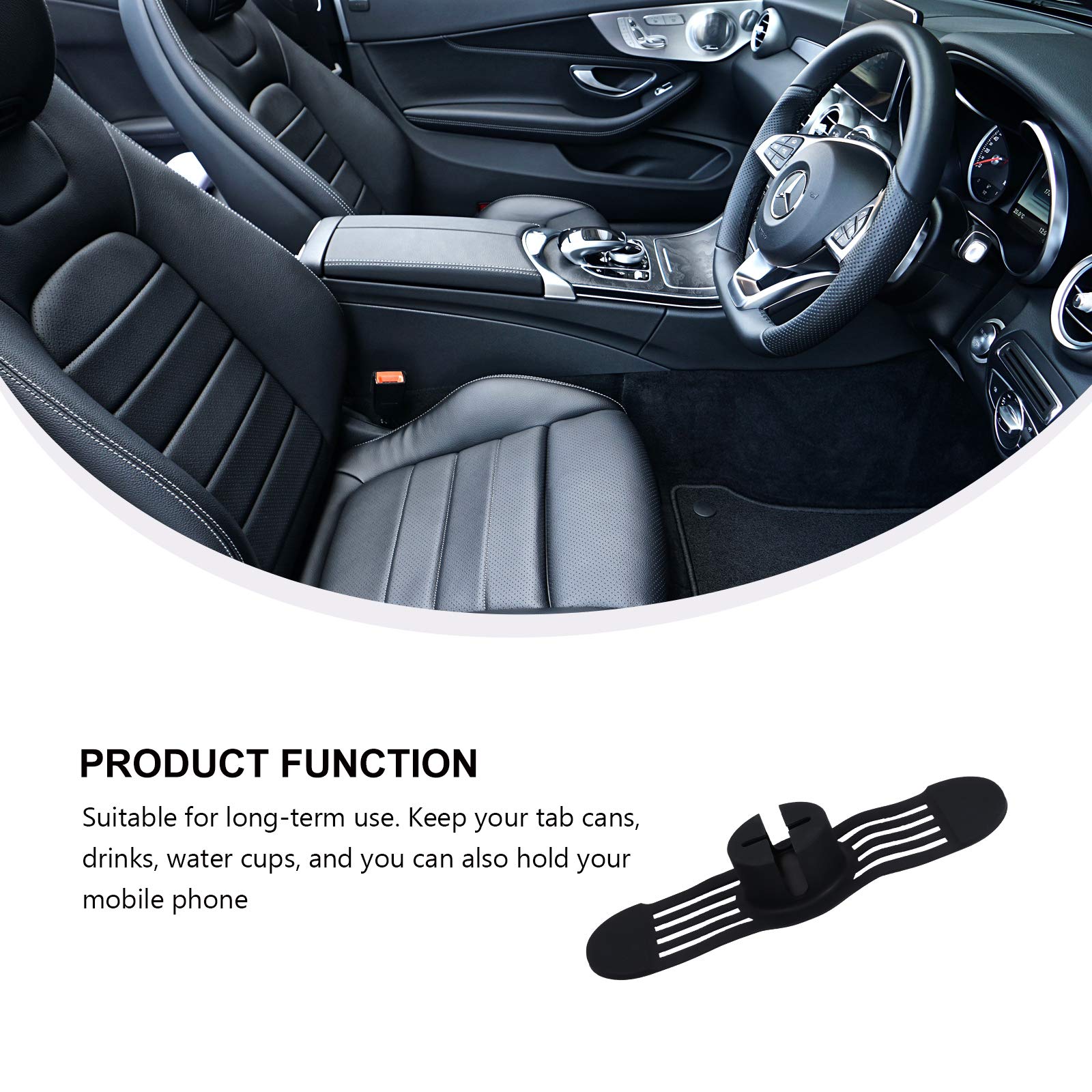 1Pc Universal Car Cup Holder & Phone Mount - Multifunctional Drink Holder for Couch, Sofa, Coffee Table - Perfect for Car, Home, Office & Travel Use
