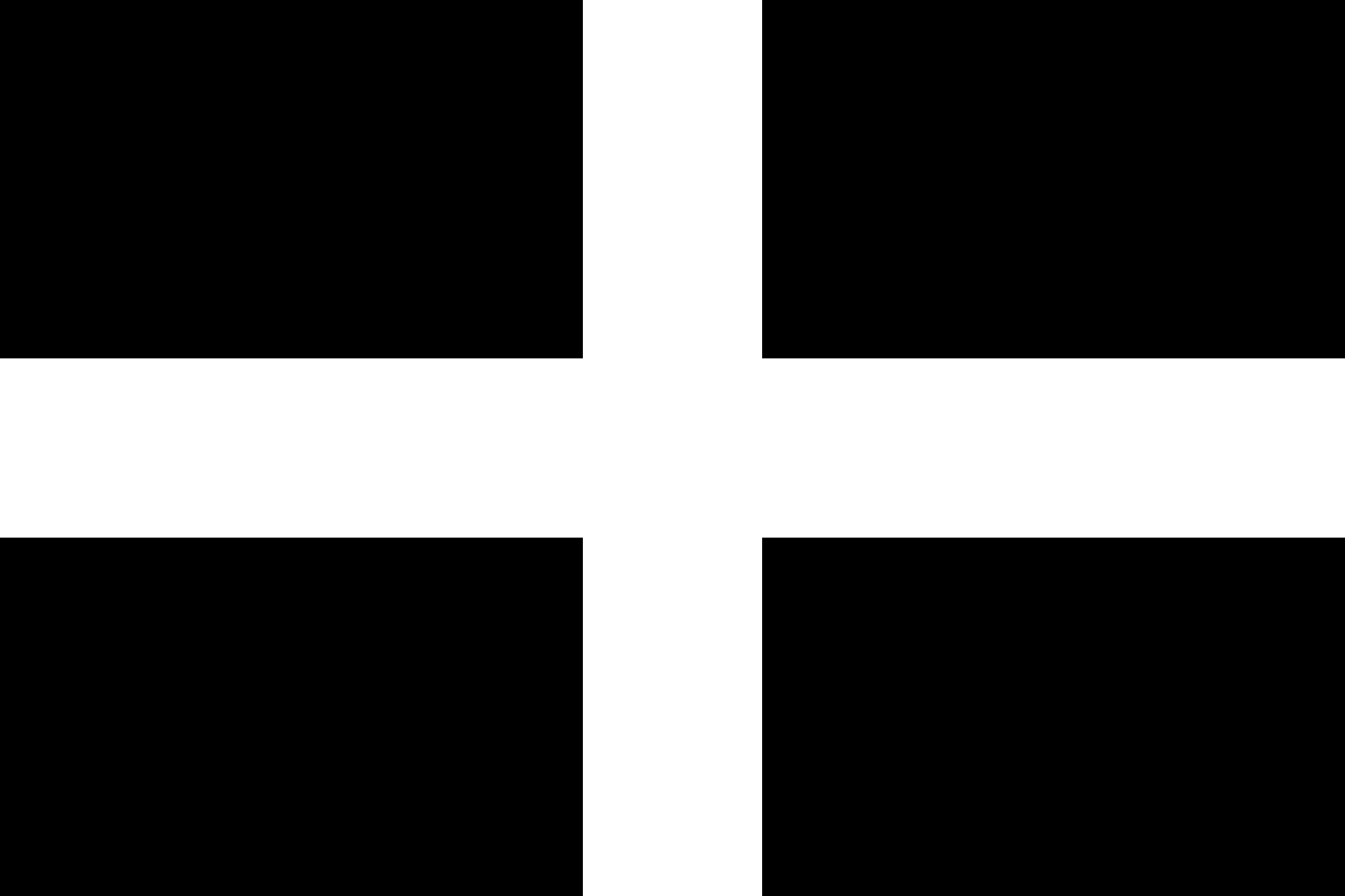 XXL Cornwall Flag (Saint Piran's Flag) - 150x225cm | 5x7.5ft Large Outdoor Landscape Flag - 3.375m² | 36sqft Durable Polyester - 100% Made in Germany - Weather Resistant for Garden, Beach & Patriotic Events