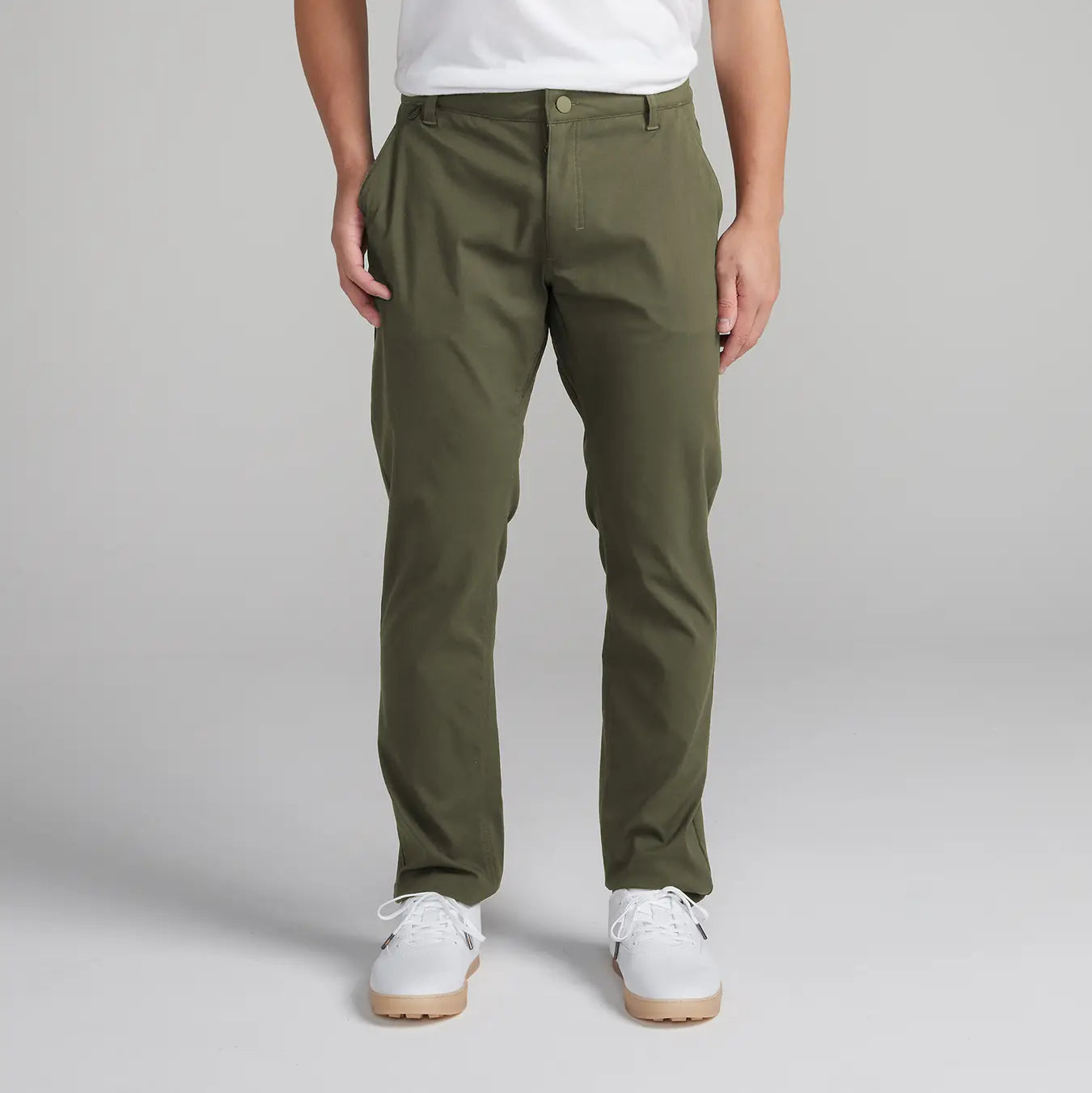 TRUE All Day Chino Pants for Men - Comfortable Stretch Dress Pants for Office, Travel & Casual Wear - Slim Fit Work Pants with Wrinkle-Free Fabric