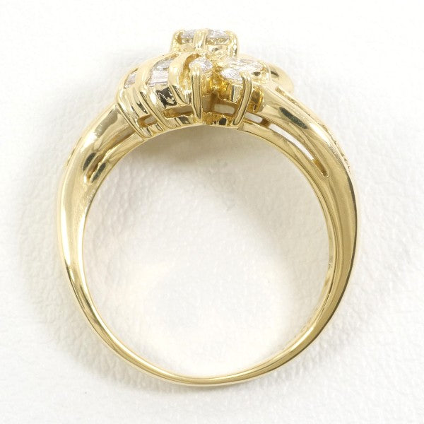 18K Yellow Gold Diamond Ring for Women - Elegant Solitaire Engagement & Wedding Band - Perfect for Proposals, Anniversaries, and Special Occasions