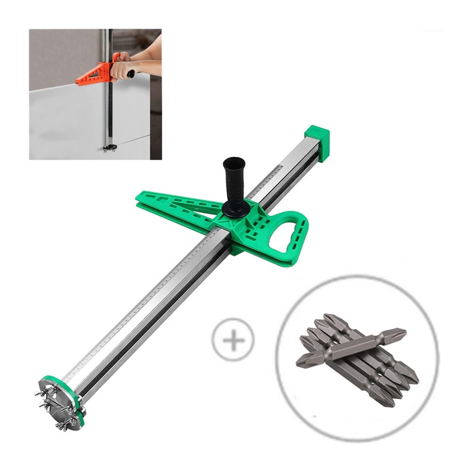 Foldable Stainless Steel Gypsum Board Cutter - Push Roller Drywall Cutting Tool for Woodworking & DIY Projects | Perfect for Home Renovation, Construction, and Crafting