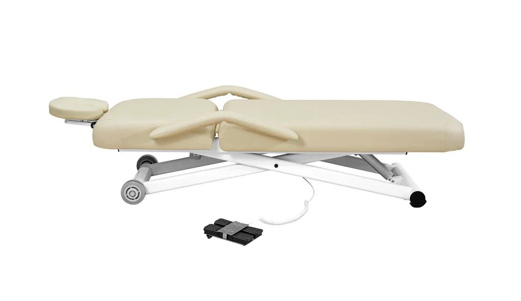 SilverFox 2274A 2-Motor Electric Massage Bed Table with Foot & Hand Controller - Professional Shiatsu Massage for Home & Spa Relaxation