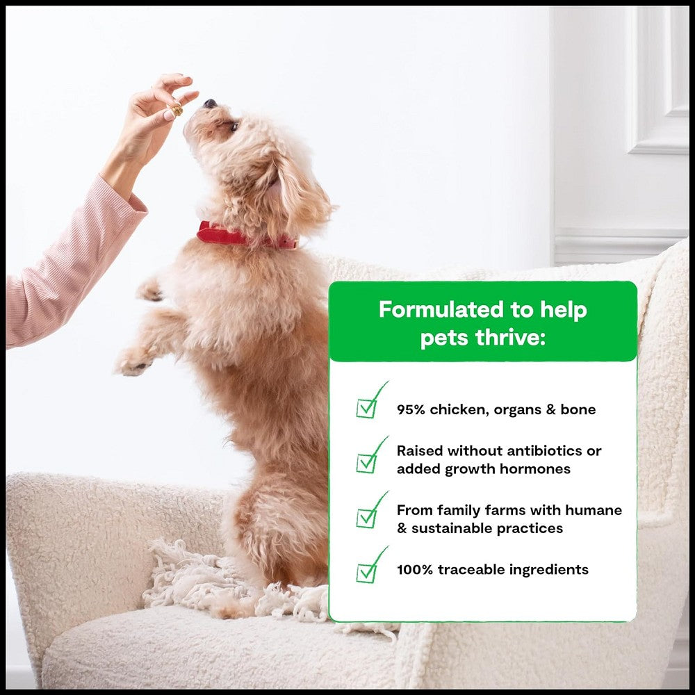 Premium Freeze Dried Harvest Chicken Dog Food - All Natural, Grain-Free, High Protein Treats for Small & Large Dogs - Perfect for Training, Travel & Outdoor Adventures