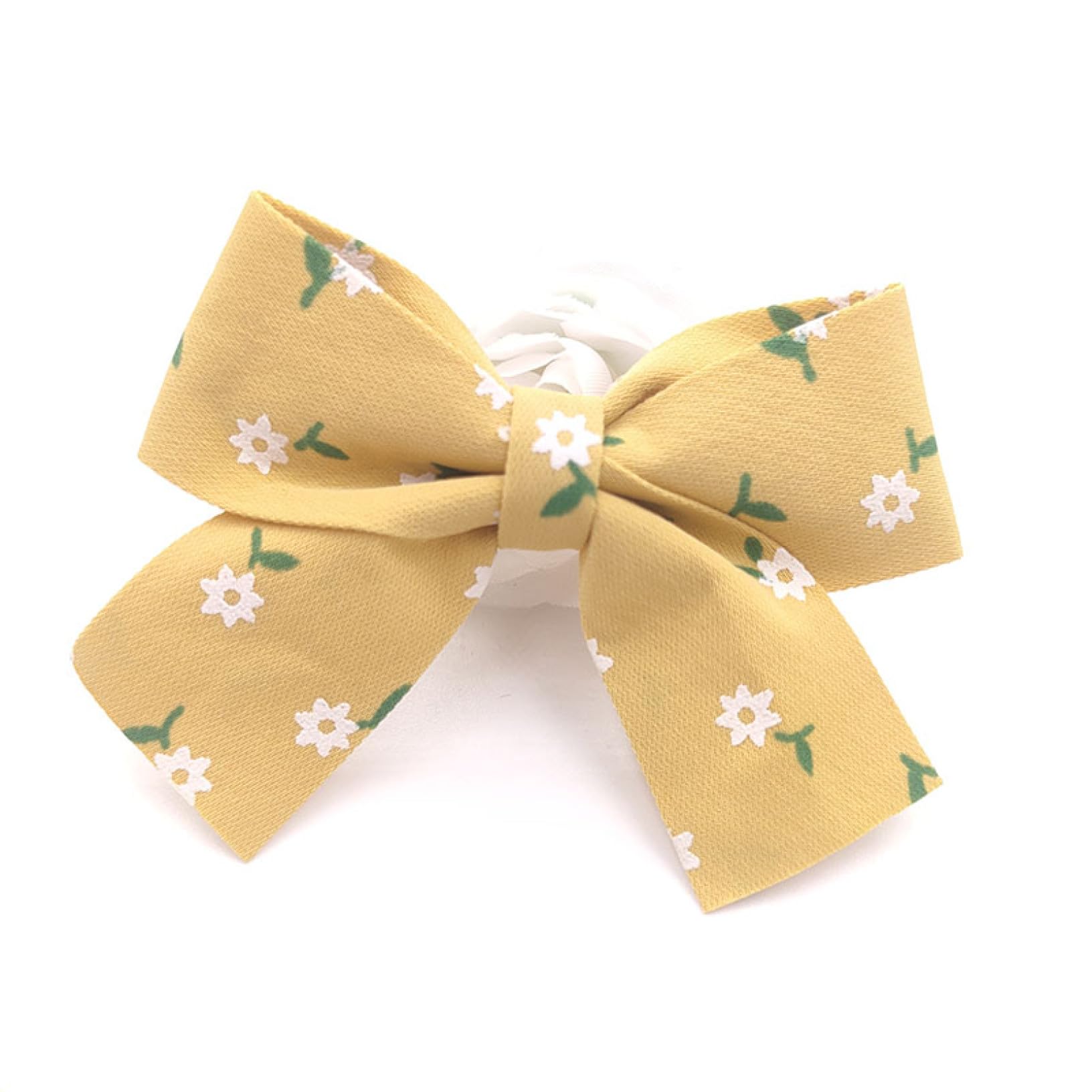 10 Pcs Fabric Bow Knot Appliques with Flowers - Small Floral Bows Elegant Patches for DIY Hair Clips, Headbands, Baby Clothes & Scrapbooking - Perfect for Wedding, Party & Craft Projects