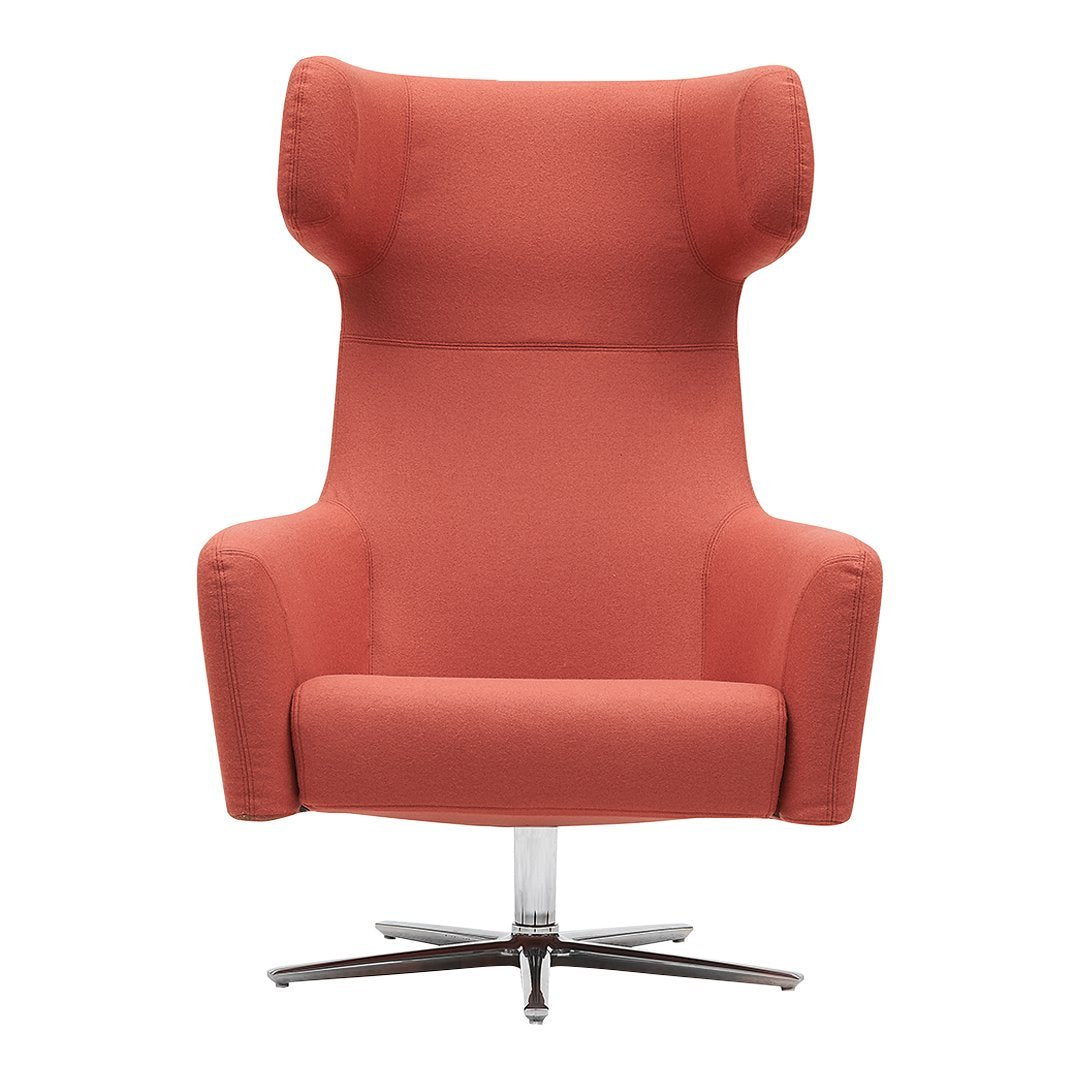 Havana Wing Chair Swivel - Modern Accent Chair with 360° Rotation for Living Room, Bedroom, or Office - Comfortable Upholstered Lounge Chair with High Back Support