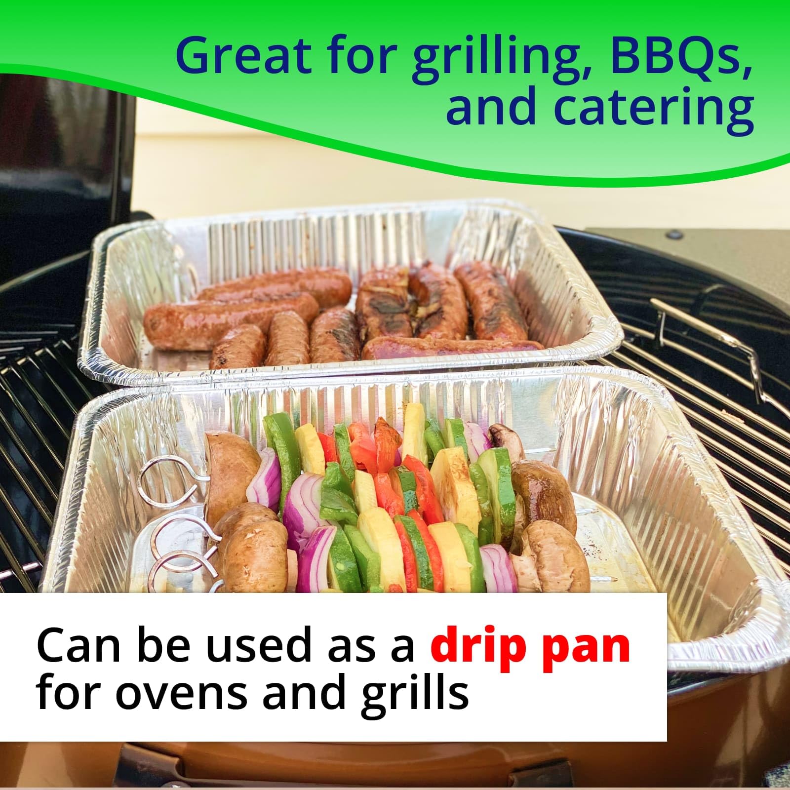 IDL Packaging Full Size Aluminum Steam Table Pans with Lids - 21