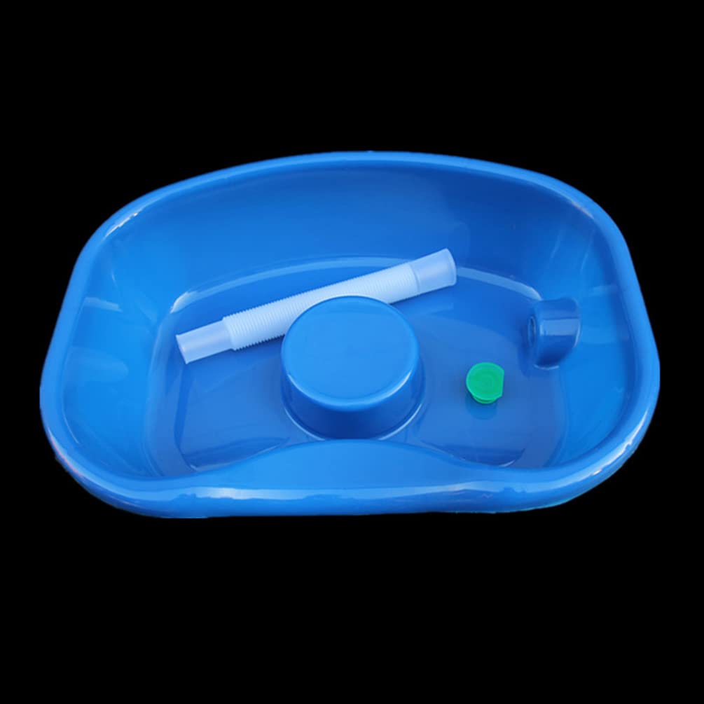 Portable Shampoo Basin for Bedridden & Elderly - Lightweight Hair Washing Tray with Drain Hose for Home Care, Hospitals & Nursing Homes - Ideal for Seniors, Pregnant Women & Disabled Patients