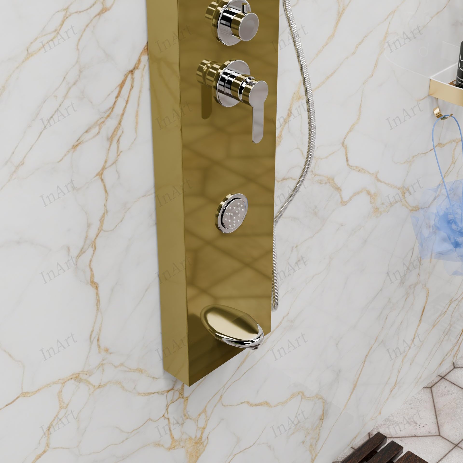 Premium InArt Stainless Steel Shower Panel System - 12