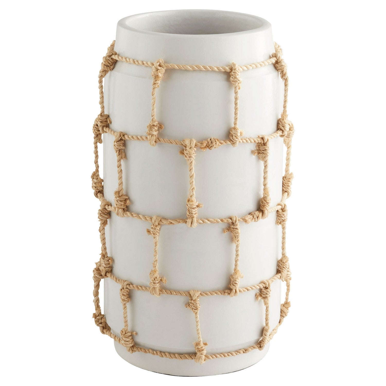 Cyan Design 11582 Antrea Vase - Small White Ceramic Vase for Home Decor, Wedding Centerpiece, Table Decor, Living Room & Dining Room Decoration