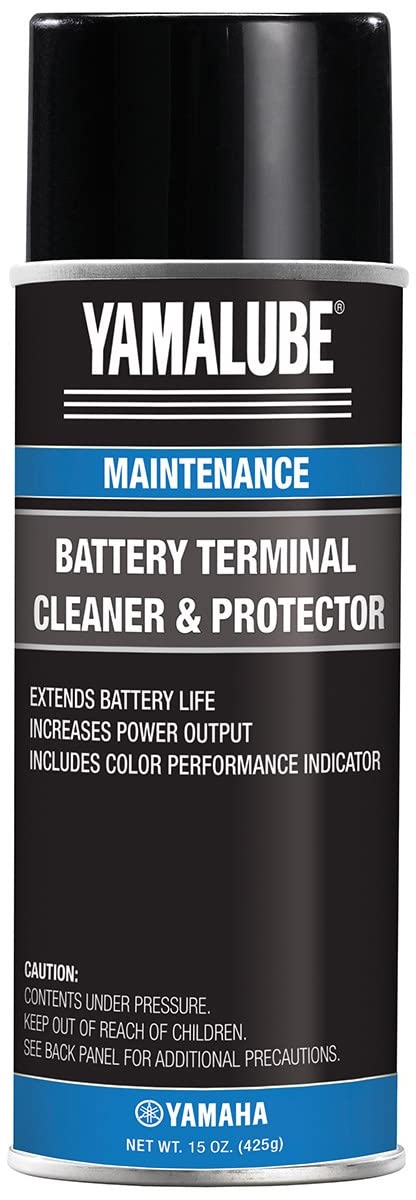 Yamalube Battery Cleaner & Protector - 13oz Spray for Car, Motorcycle & Marine Batteries - Prevents Corrosion & Extends Battery Life - Ideal for Automotive Maintenance & DIY Projects