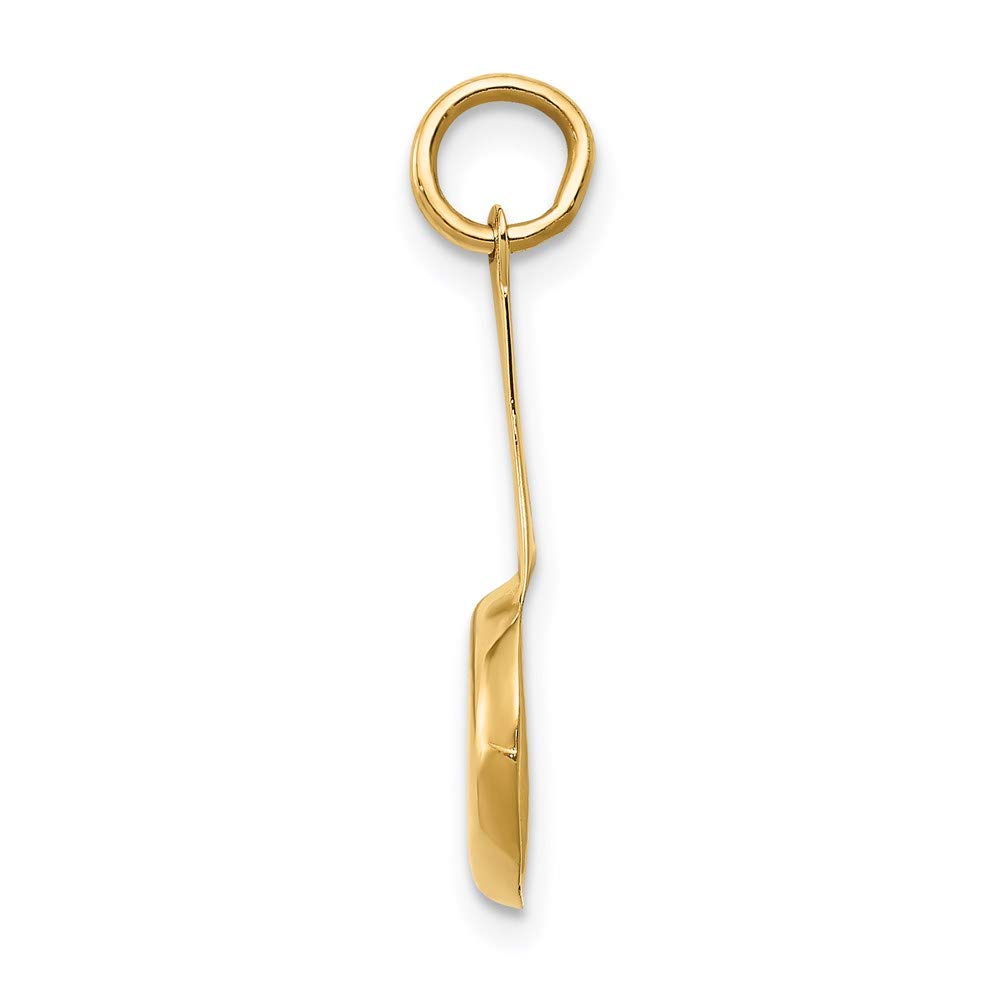 14k Yellow Gold Frying Pan Pendant with Enameled Egg Charm - Elegant Jewelry Gift for Women, Perfect for Birthdays, Anniversaries & Everyday Wear
