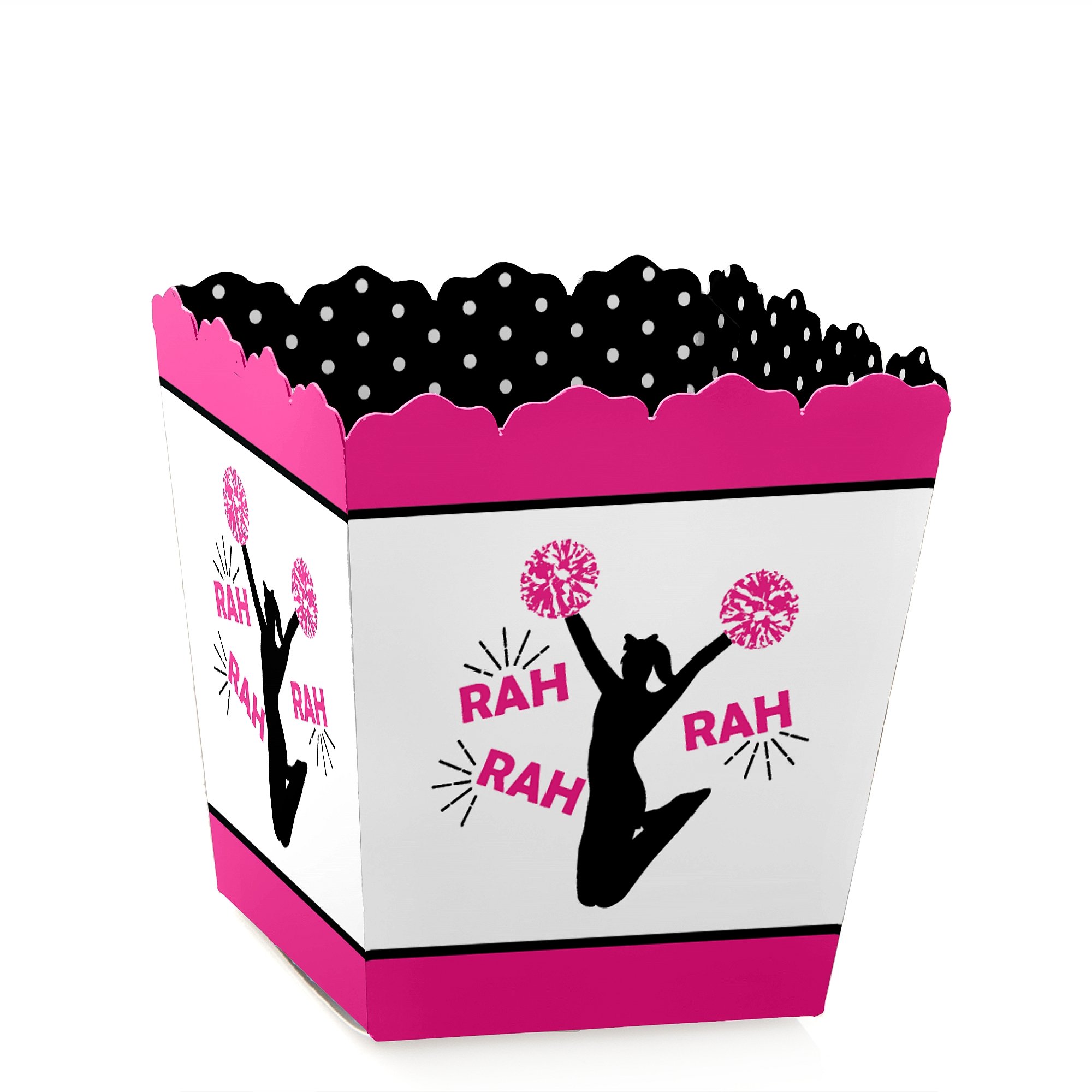 Cheerleader Party Favor Boxes - Set of 12 for Birthday & Team Spirit