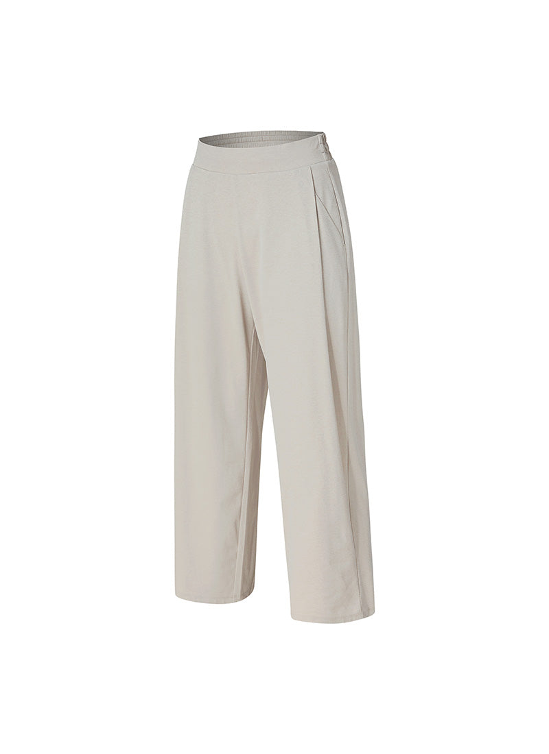Ecodex All Banding Semi Wide Pants - Comfortable Stretch Women's Trousers for Work, Travel & Casual Wear | Plus Size & Petite Friendly