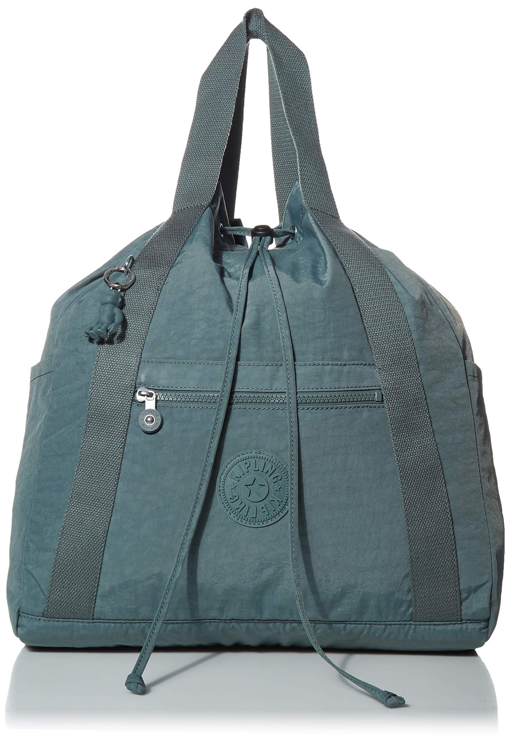 Kipling Women's Art Medium Tote Bag - Lightweight Large Weekender Travel Handbag in Light Aloe | Nylon Carryall for Work, Gym & Weekend Getaways