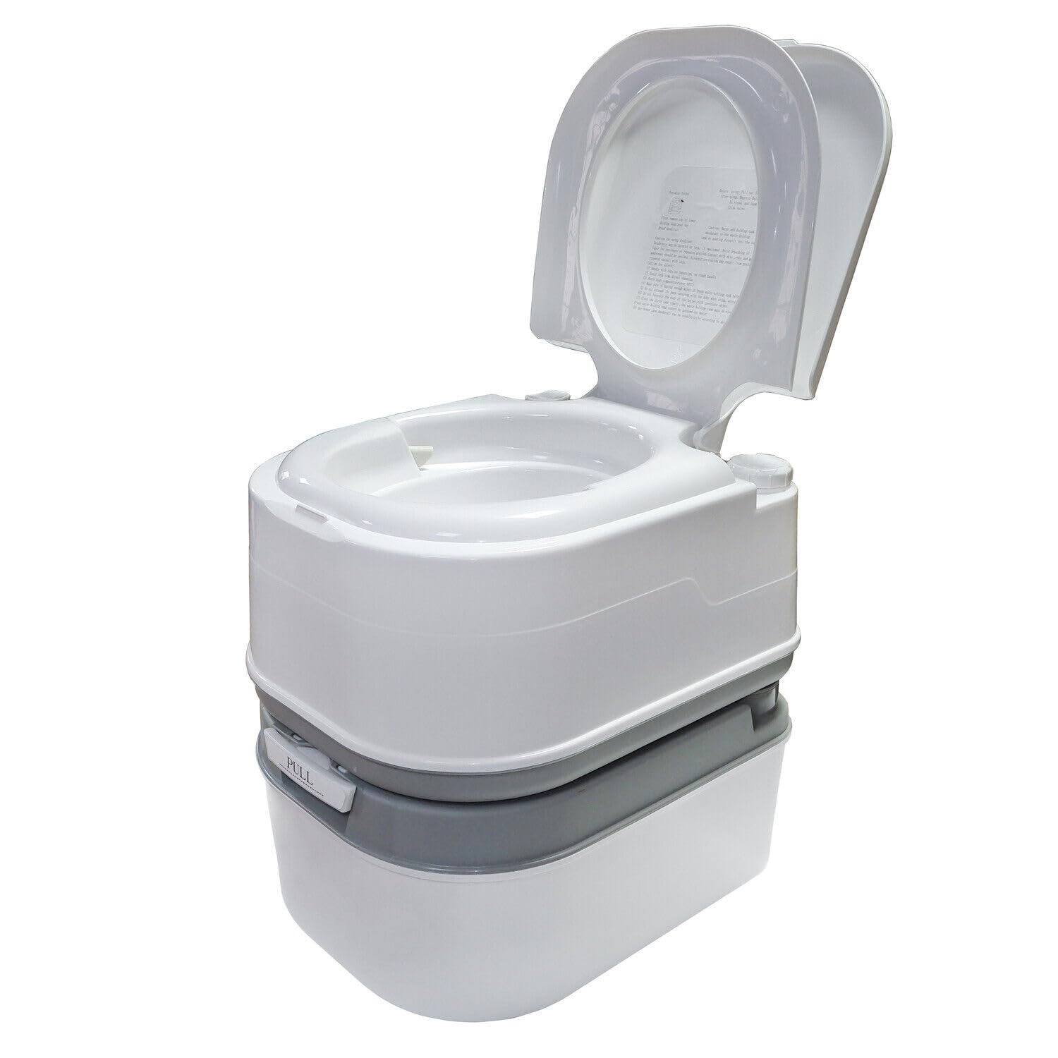 XKMT 6.3 Gallon (24L) Portable Toilet with Flush - Lightweight Camping Toilet for RV, Travel, Outdoor & Indoor Use - Ideal for Camping, Boating, Road Trips & Emergency Preparedness [P/N: ET-TOILET002-24L]