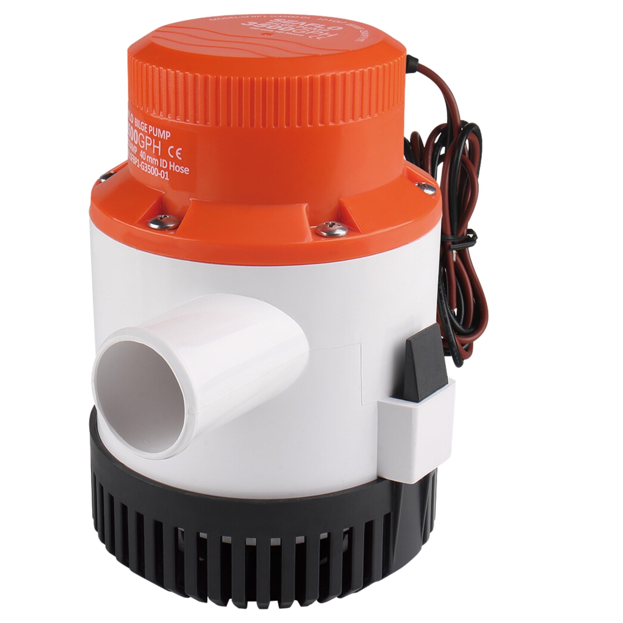 SEAFLO 3700 GPH Electric Marine Bilge Pump - High Capacity Water Removal for Boats, Yachts & Fishing Vessels - Ideal for Flood Prevention & Emergency Water Drainage