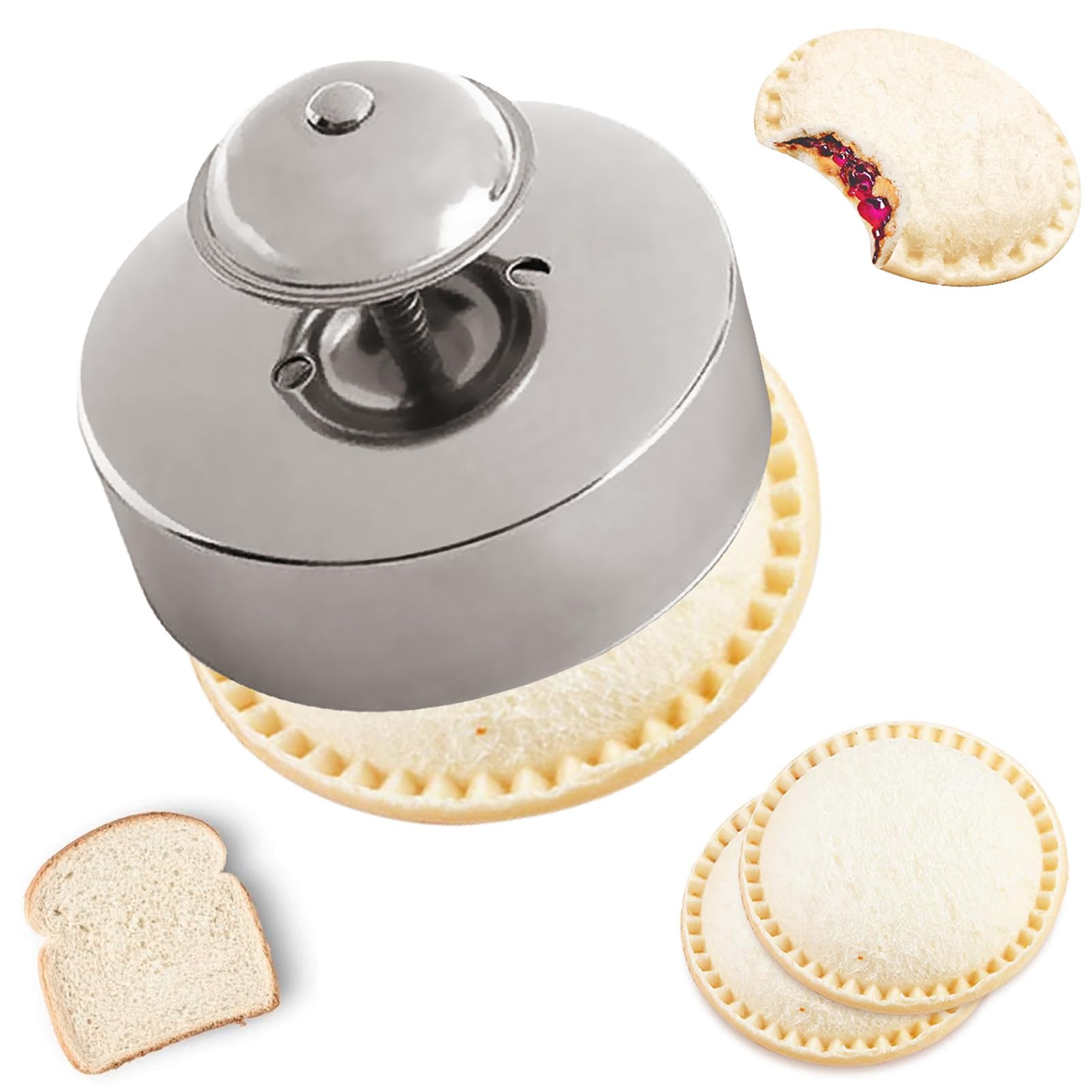 Best Sandwich Cutter & Sealer for Kids - Uncrustables PB&J Maker Tool, Perfect for Peanut Butter & Jelly Sandwiches - Great for School Lunches, Thanksgiving & Christmas Meals