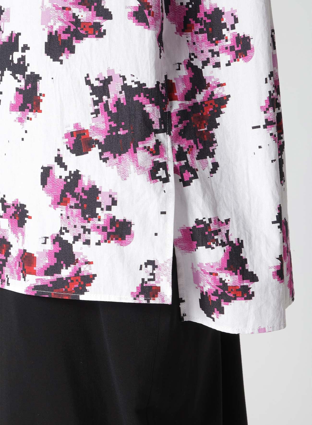 BROAD FLOWER PT BIG BLOUSE - Women's Flowy Boho Blouse with Floral Print, Loose Fit Tunic Top for Casual Wear, Beach Cover-Up & Summer Outfits
