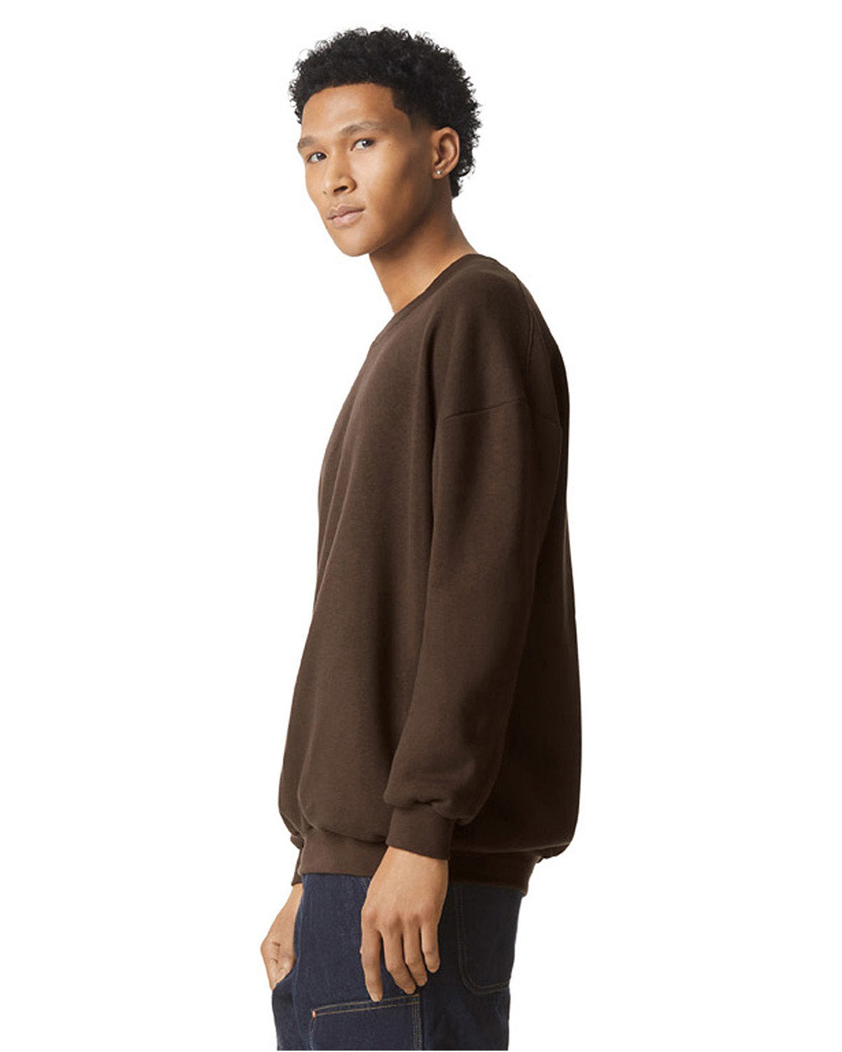 American Apparel RF496 Unisex ReFlex Fleece Crewneck Sweatshirt - Soft Comfortable Pullover for Men & Women - Perfect for Casual Wear, Gym, and Outdoor Activities