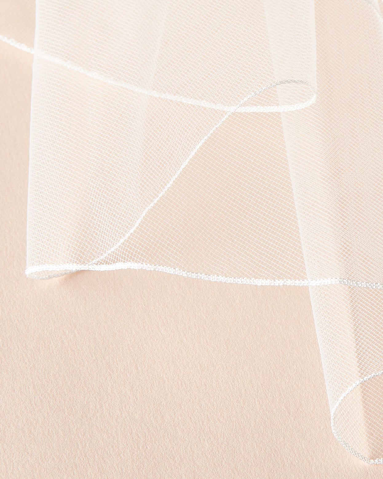 2 Layer Pencil Edge Veil - Thin & Lightweight Bridal Face Cover for Wedding Ceremony - Perfect for Church, Beach, and Outdoor Weddings