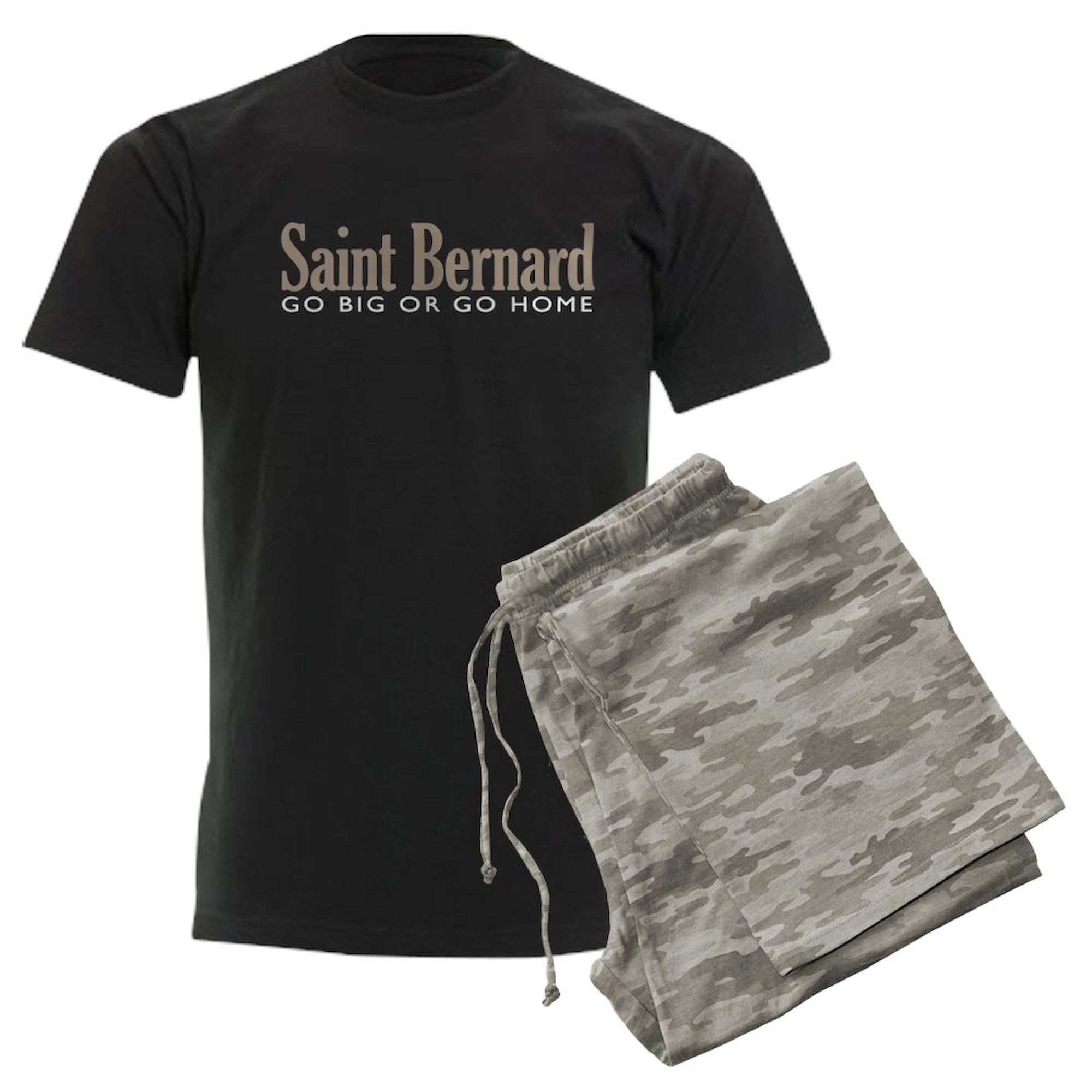 Saint Bernard Pajamas for Men - Soft & Comfortable Novelty Sleepwear Set | Cozy Lounge & Sleep Pajamas for Dog Lovers
