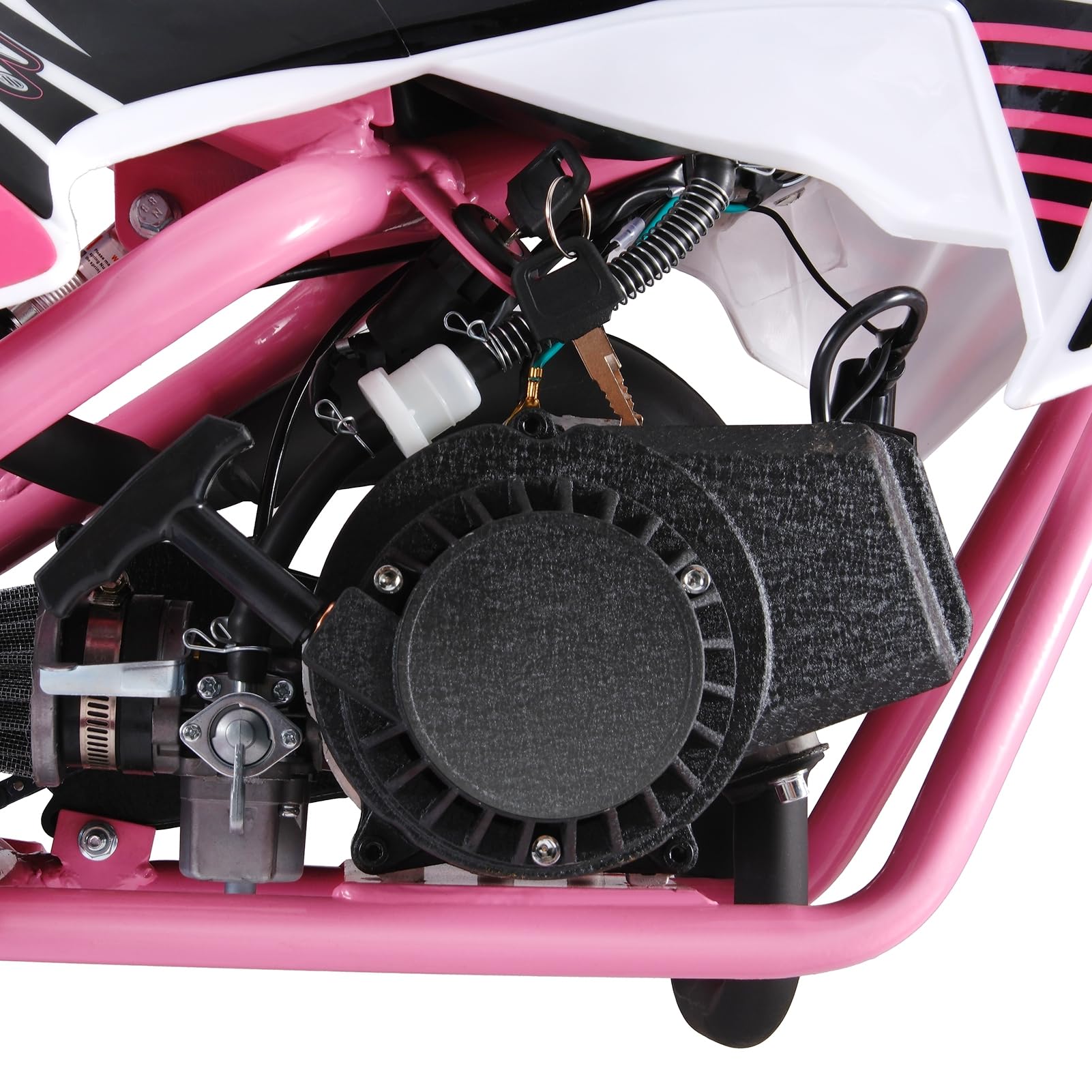 **49cc Gas Powered Mini Dirt Bike for Adults & Kids - Off-Road Motorcycle with Front & Rear Disc Brakes, Max Speed 30KM/H - Perfect for Trail Riding, Backyard Fun & Off-Road Adventures**