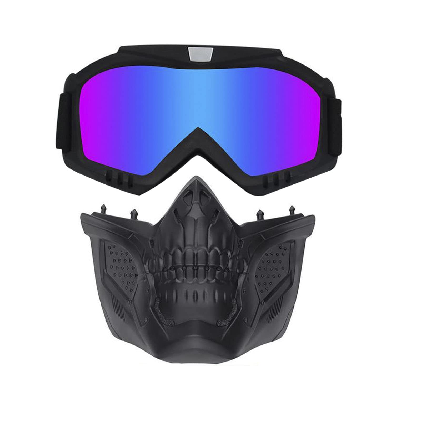 Tactical Airsoft Full Face Mask with Anti-Fog Goggles & Adjustable Helmet - Protective Gear for Adults & Teens | Perfect for Airsoft Battles, Paintball Games & Outdoor Sports