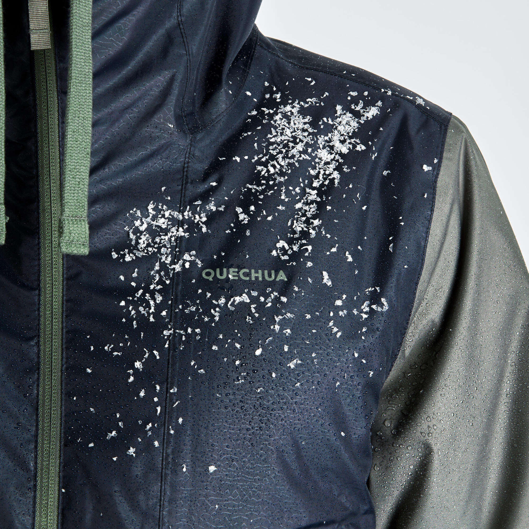 Quechua SH100 Waterproof Winter Jacket for Men - Lightweight Insulated Cold Weather Coat for Hiking, Skiing & Outdoor Activities