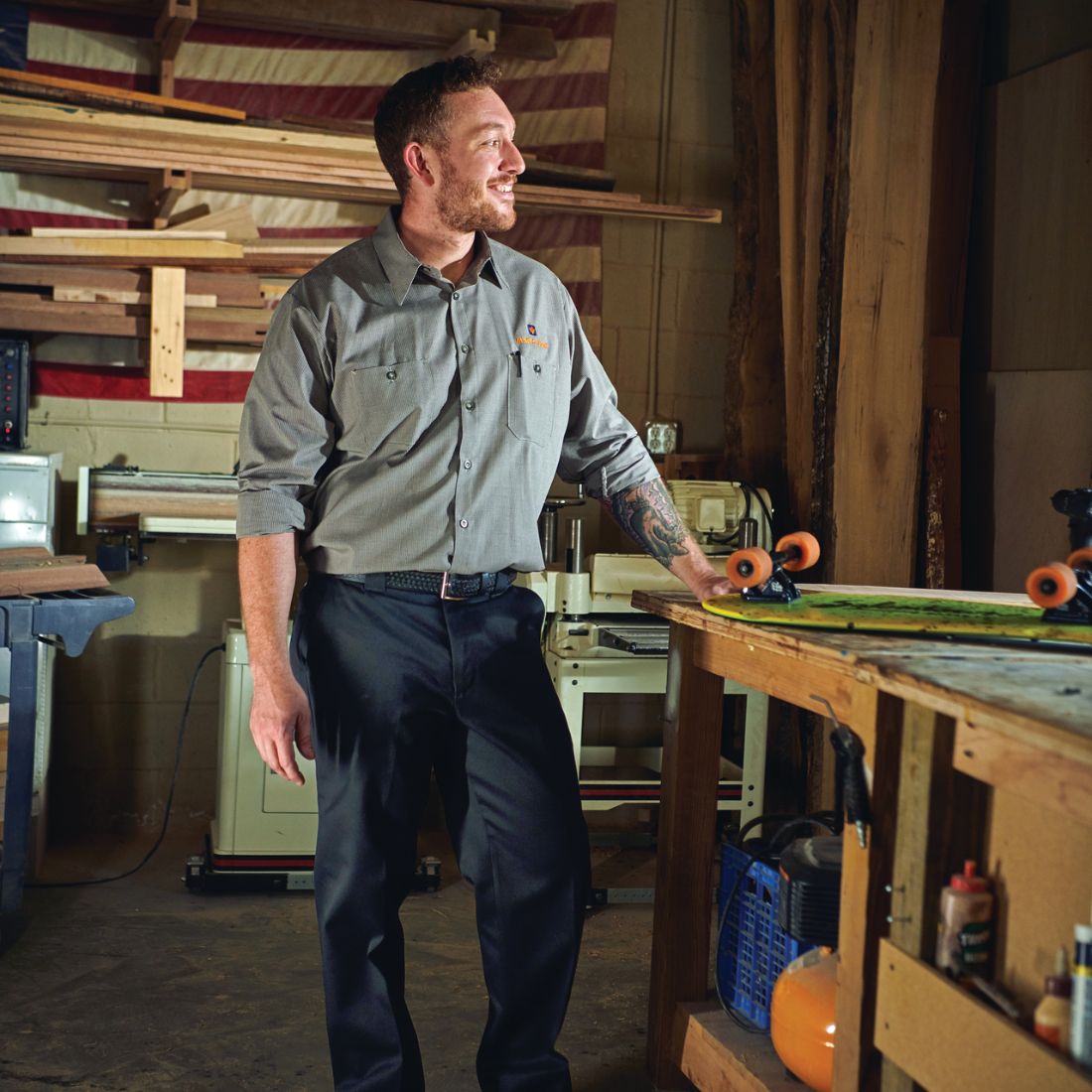 Red Kap Men's Cotton Work Pants PT62 - Durable Navy Blue Workwear for Construction, Landscaping & Outdoor Jobs