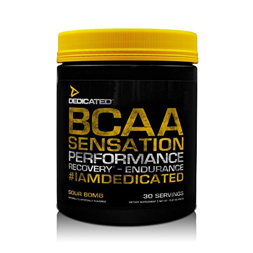 Dedicated Nutrition BCAA Sensation 405g Sour Bombs - Premium Branched-Chain Amino Acid Supplement for Muscle Recovery & Growth - Ideal for Post-Workout, Fitness & Bodybuilding