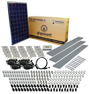 5kW DIY Solar Panel Kit with Microinverters - 5000 Watt Complete Home Solar Power System for Off-Grid & Emergency Backup Energy