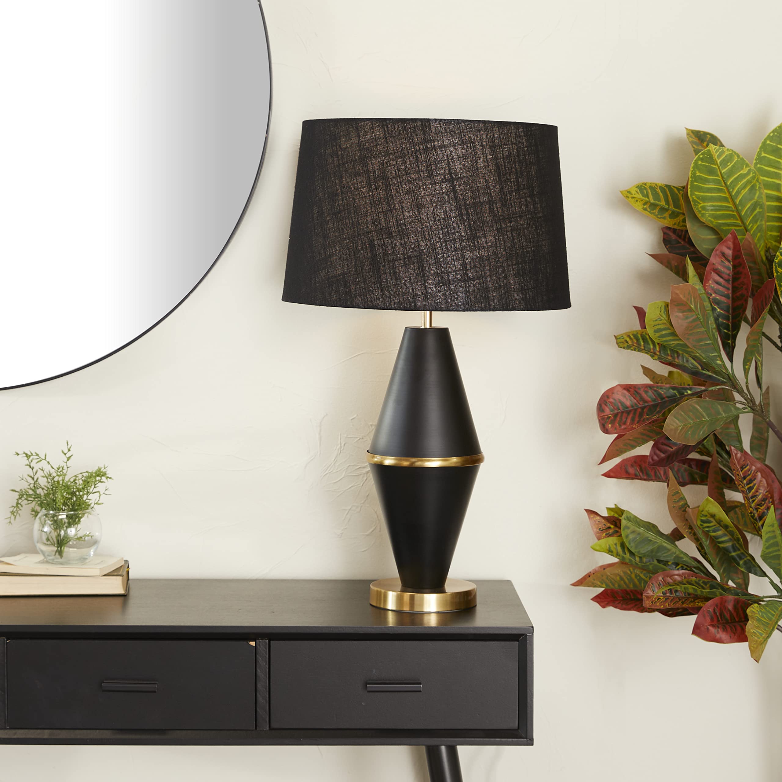CosmoLiving by Cosmopolitan Modern Gold Accent Table Lamp - 16