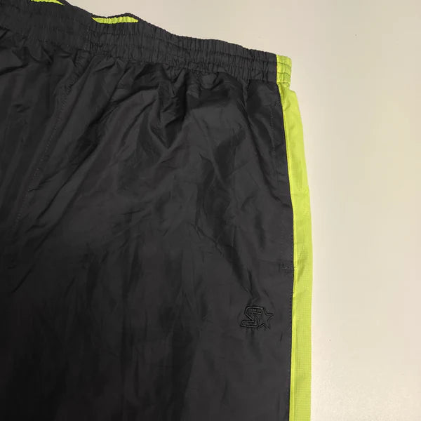 Vintage Starter Track Pants - Baggy Nylon Joggers with Waterproof Rain Jacket Fabric 304 | Retro Streetwear & 90s Hip Hop Fashion for Men