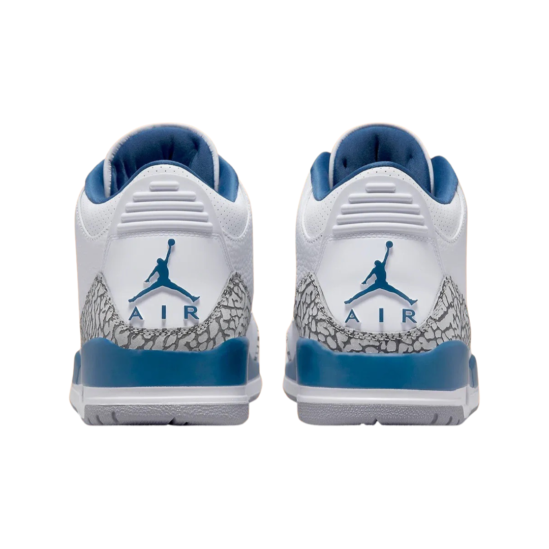 Air Jordan 3 Retro Sneakers - Wizards White/True Blue/Metallic Copper Colorway - Men's Basketball Shoes for Casual Wear & Street Style