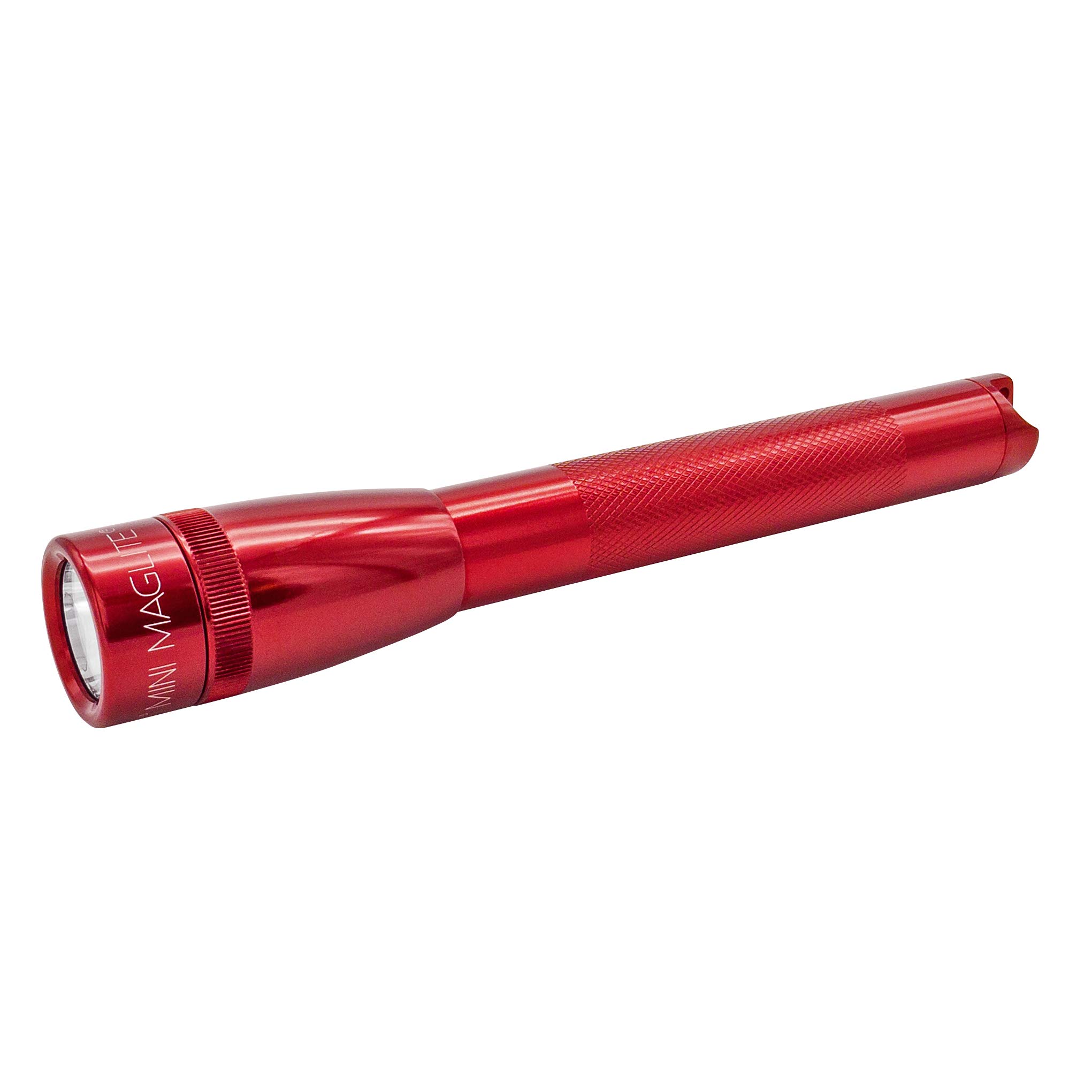Maglite Mini LED 2-Cell AA Flashlight with Presentation Box - Bright Red Portable Flashlight for Camping, Hiking, Emergency & Outdoor Adventures