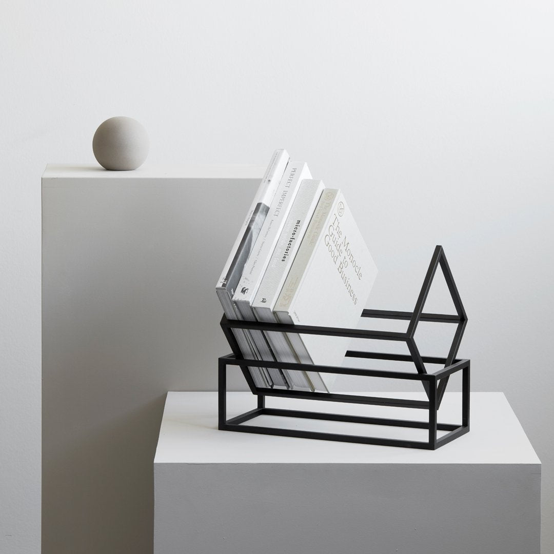 Kristina Dam Studio Book Keeper - Modern Minimalist Book Holder for Home & Office Decor - Perfect for Books, Magazines, and Tabletop Display