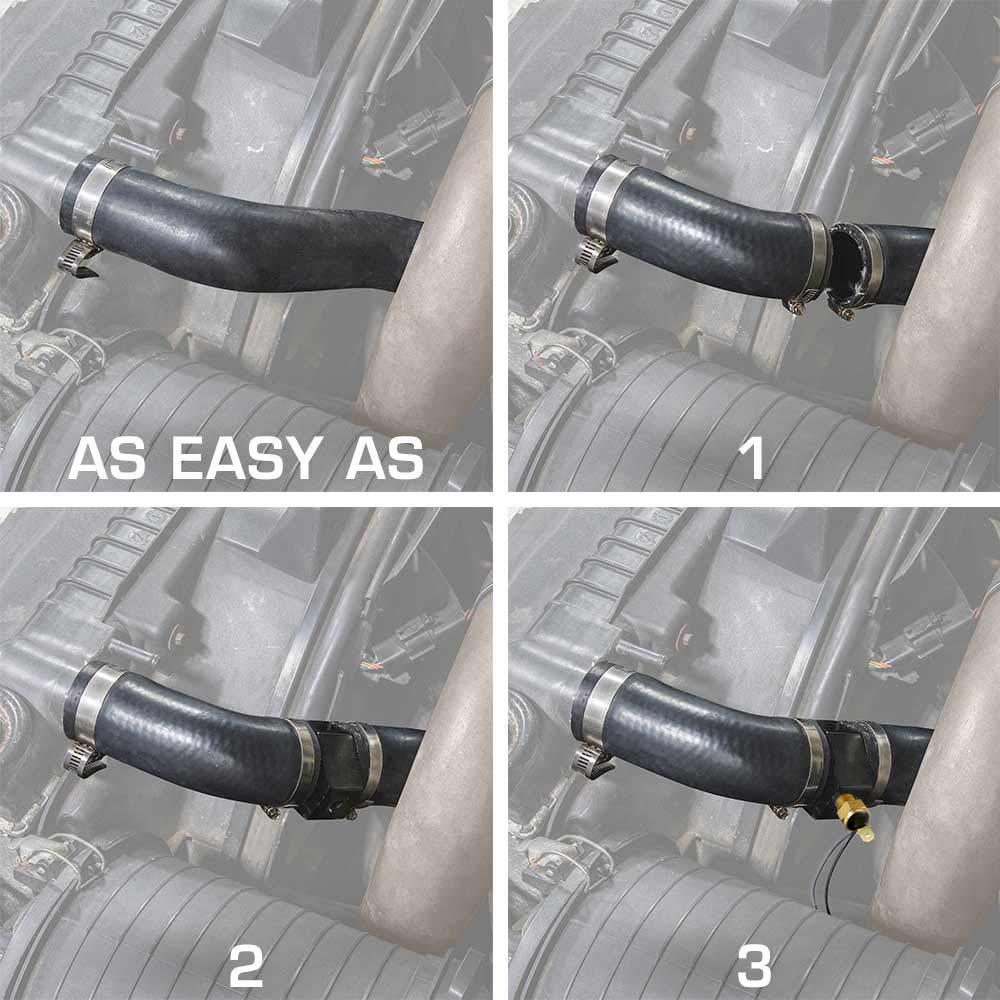 Universal Radiator Hose Adapter with Electric Fan & Temperature Switch Sensor Wiring Kit - Perfect for Car Cooling System Upgrades & Engine Overheating Prevention