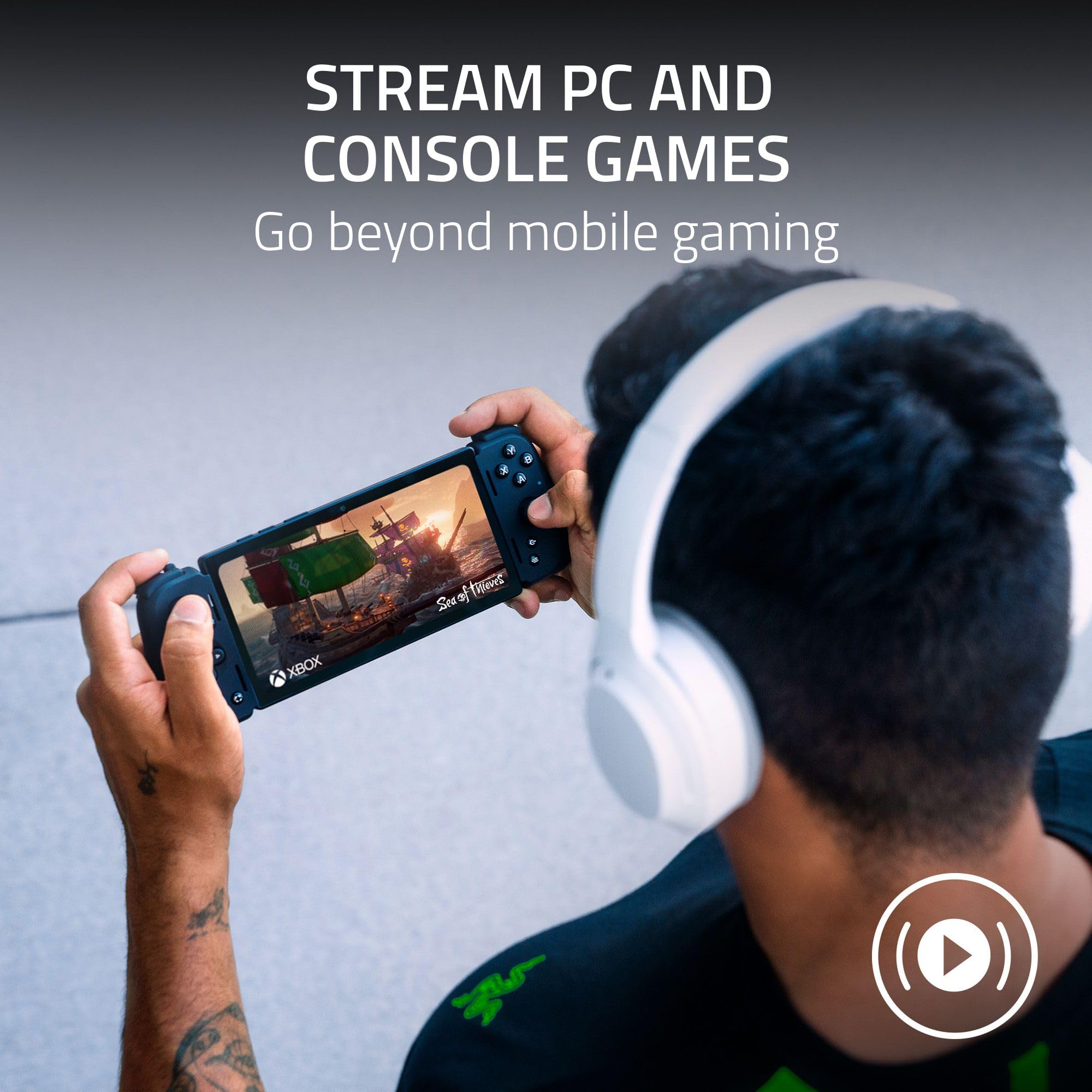 Razer Kishi V2 Pro Mobile Gaming Controller for Android - HyperSense Haptics, Universal Fit | Stream PC & Console Games | Play Touchscreen Games | Compatible with Samsung Galaxy & Google Pixel | Perfect for Cloud Gaming & Mobile Esports