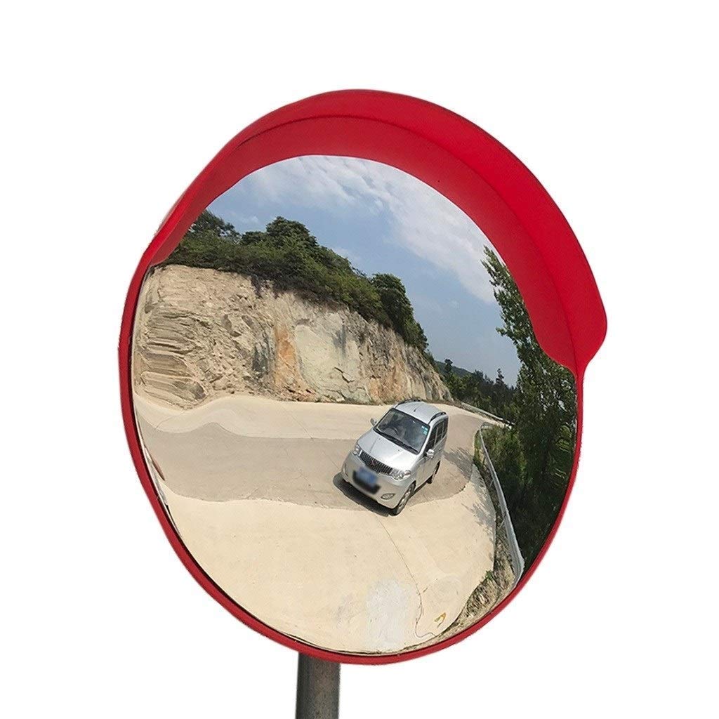 45cm Convex Traffic Safety Mirror for Blind Spots - Heavy Duty Rainproof Road Mirror for Mountain Zones & Driveways - Perfect for Parking Lots, Warehouses, and Sharp Corners