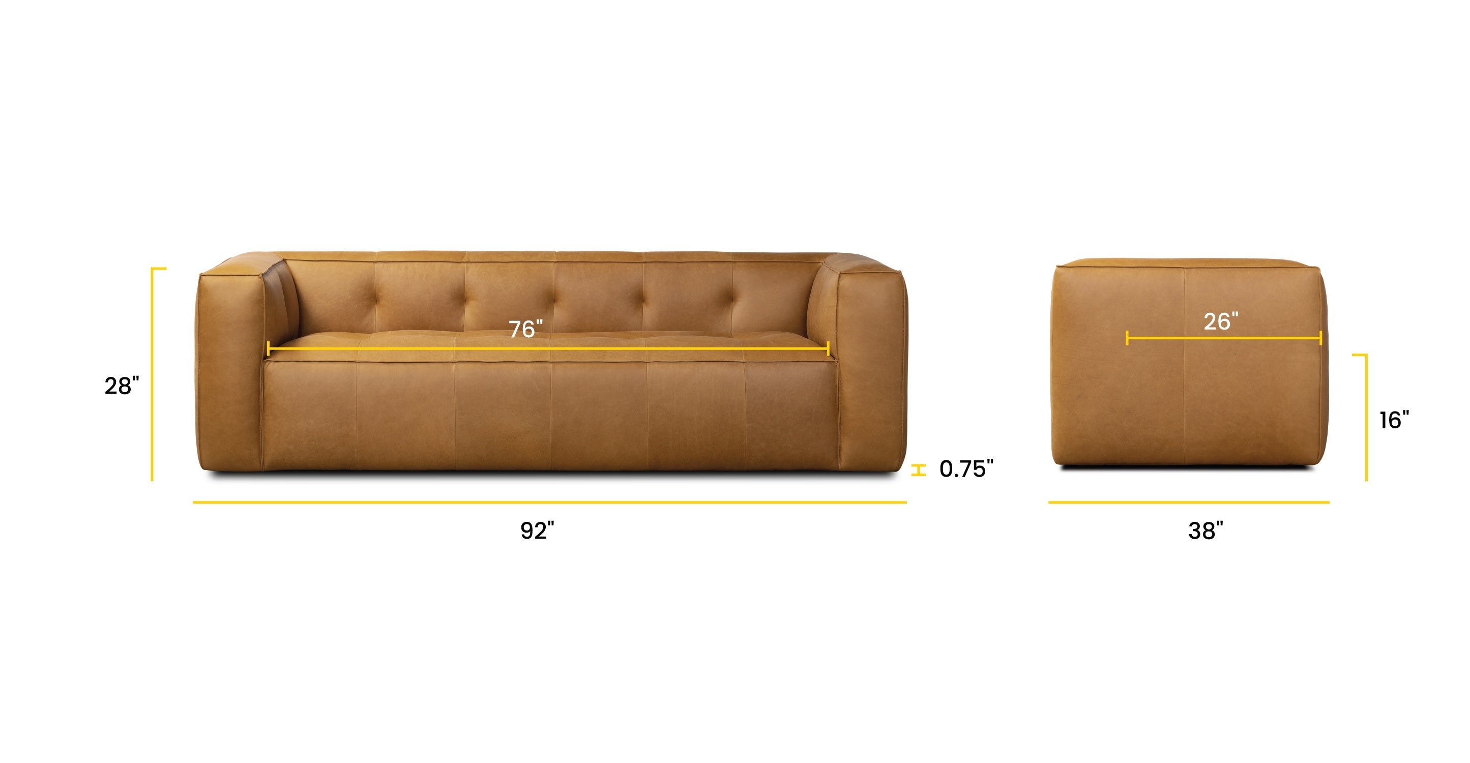 Modern Capa Sofa - Comfortable 3-Seater Couch for Living Room, Lounge & Office - Soft Fabric Upholstery with Sturdy Wooden Frame - Perfect for Relaxing, Entertaining & Small Spaces
