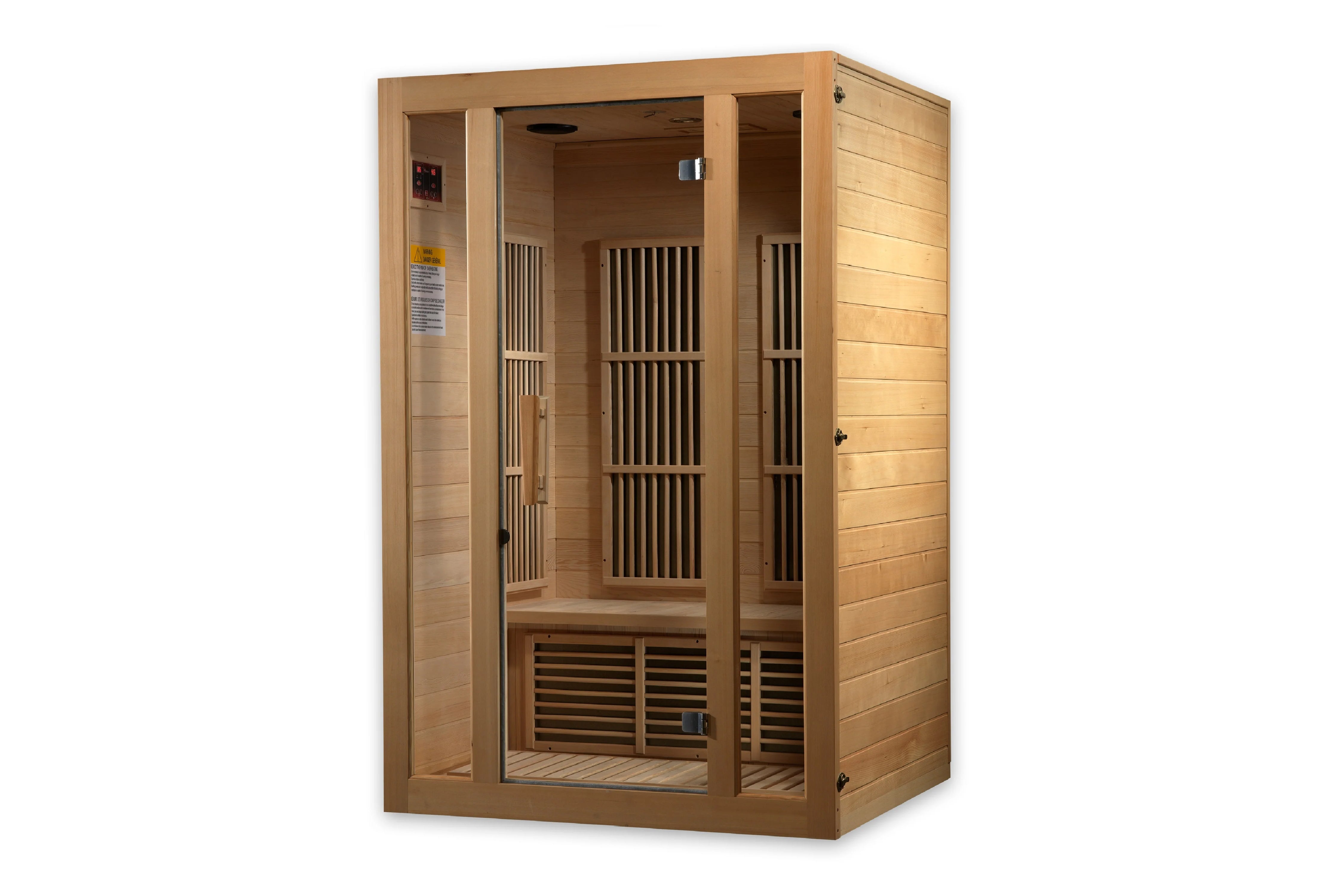 Maxxus Seattle 2 Person Low EMF FAR Infrared Sauna for Home Spa Relaxation & Detox - Perfect for Small Spaces & Wellness Retreats (Summer Sale)