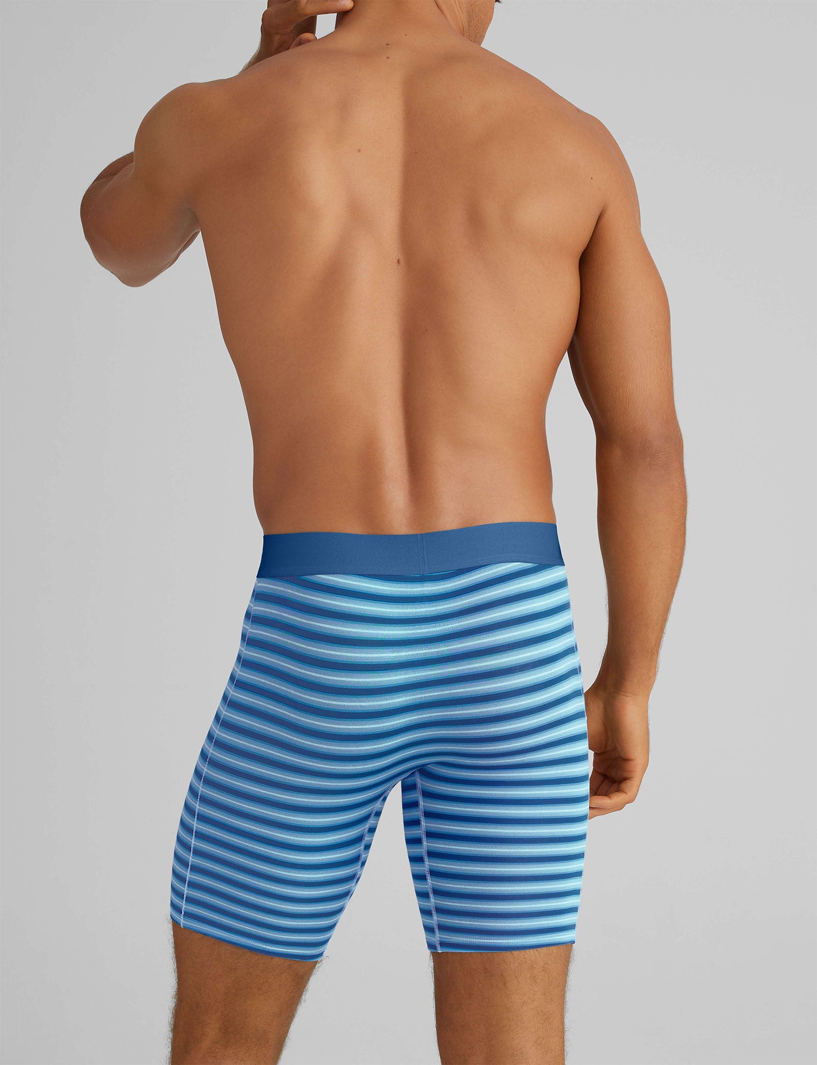 Breathable Cotton Boxer Briefs for Men - 3 Pack (8-Inch Inseam) | Soft & Comfortable Underwear for Daily Wear, Workout & Sleep