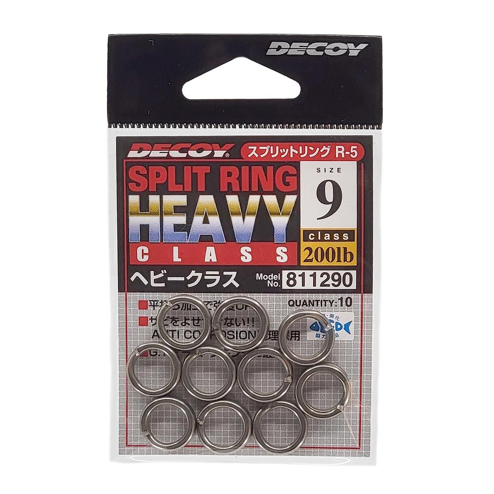 Decoy R 5 Heavy Duty Split Rings - Premium Fishing Tackle for Lures & Hooks - Perfect for Saltwater & Freshwater Fishing