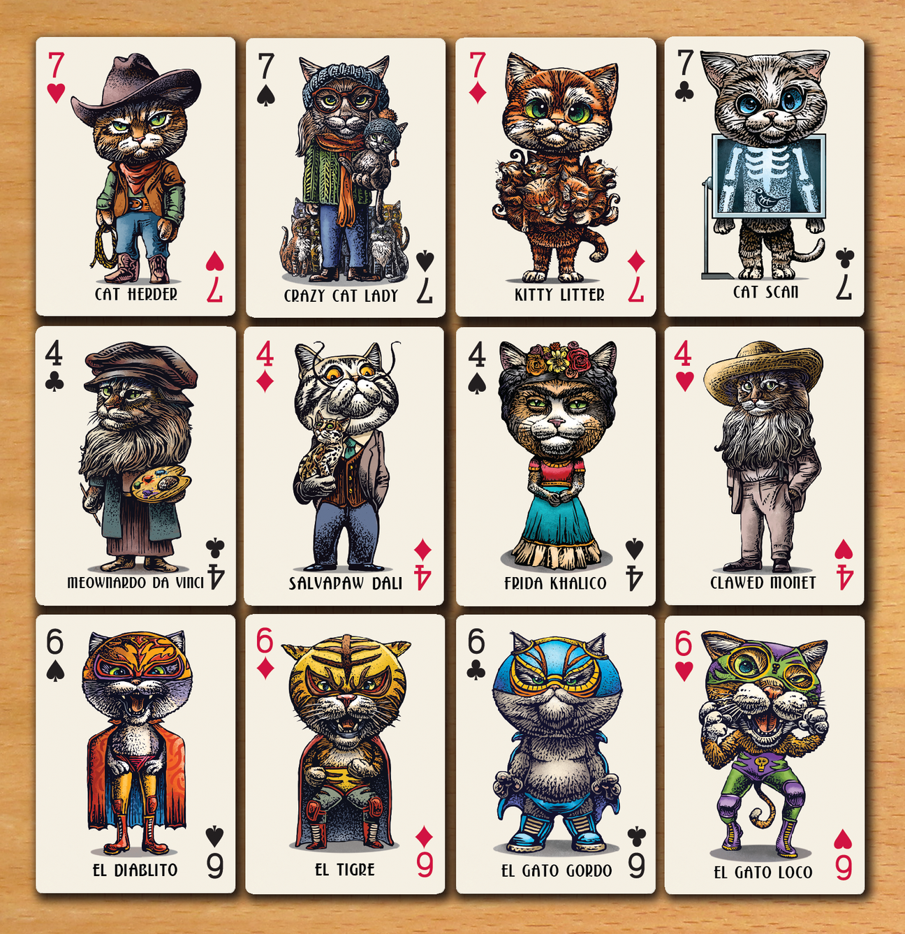 Funny Cats Playing Cards - Cute Cat Themed Playing Card Deck for Game Nights & Parties | Perfect Gift for Cat Lovers
