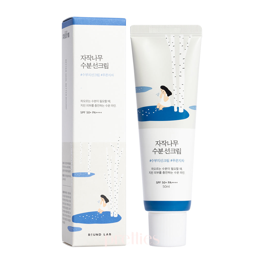 Round Lab Birch Juice Moisturizing Sunscreen SPF50+ PA++++ 50ml - Hydrating Facial Sunblock for Daily UV Protection, Korean Skincare for Sensitive Skin | Perfect for Beach, Outdoor Activities & Daily Wear