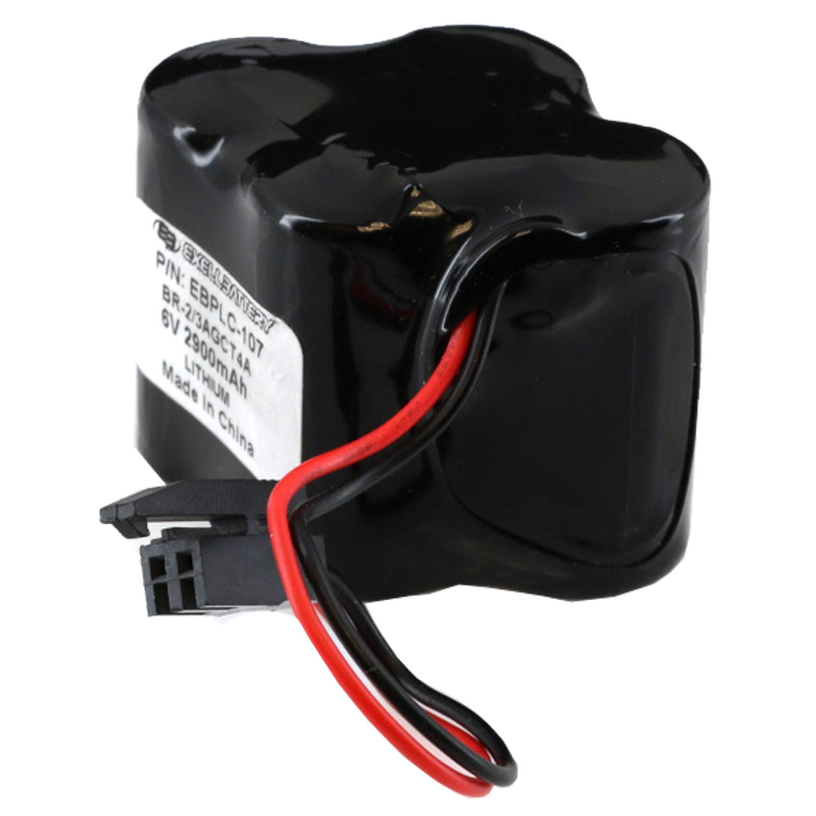 6V 2900mAh PLC Lithium Battery Pack - Replacement for GE 18-T A06B-6114-K504, Fanuc 18T A98L-0031-0025, SHS749, Interstate ALIT0138 LIT0138 - Power Backup for Industrial Computers & Emergency Lighting Systems