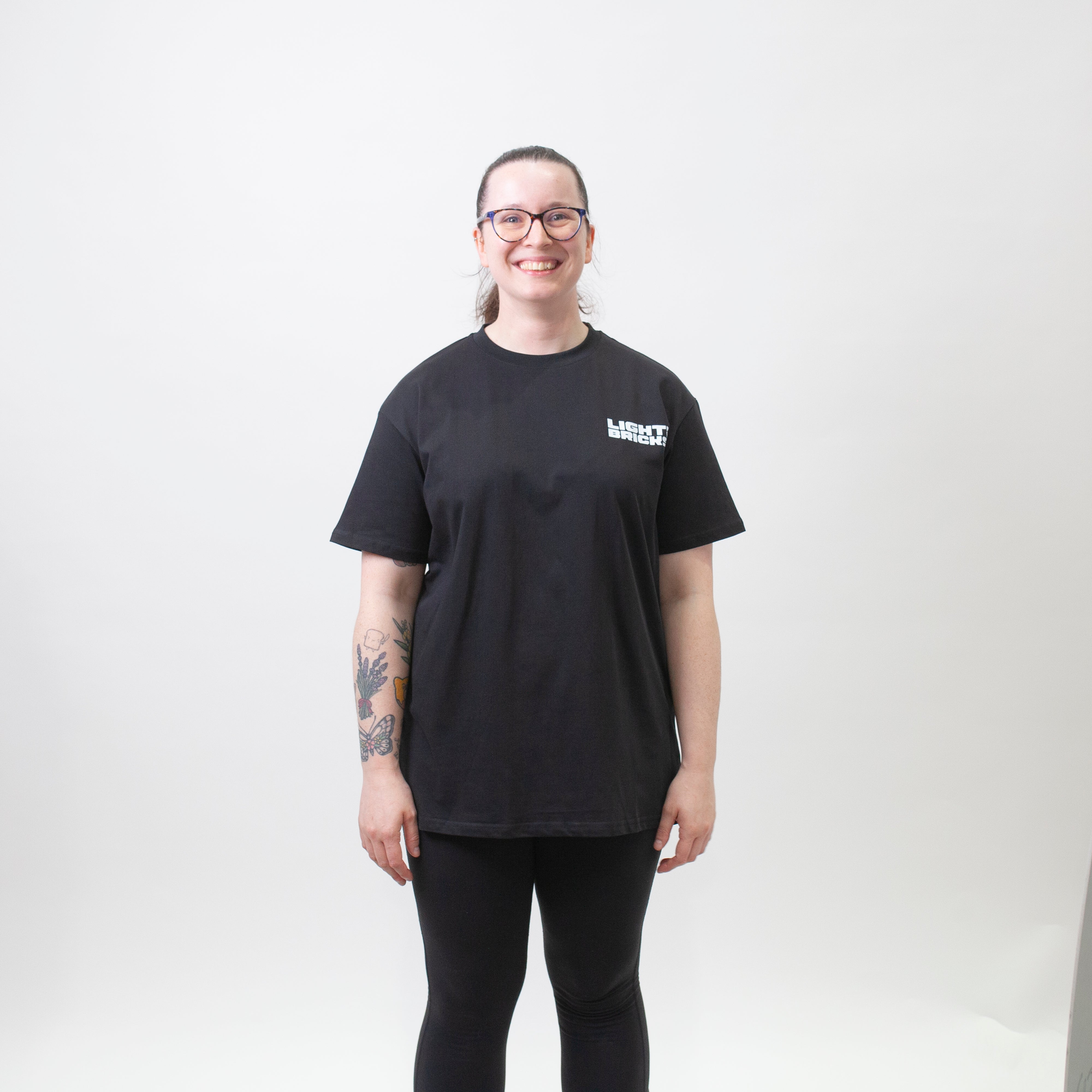 Light My Bricks™ Official Logo T-Shirt - Comfortable Cotton Tee for LEGO® Fans & Builders - Perfect for Casual Wear, Conventions & Brick-Building Events