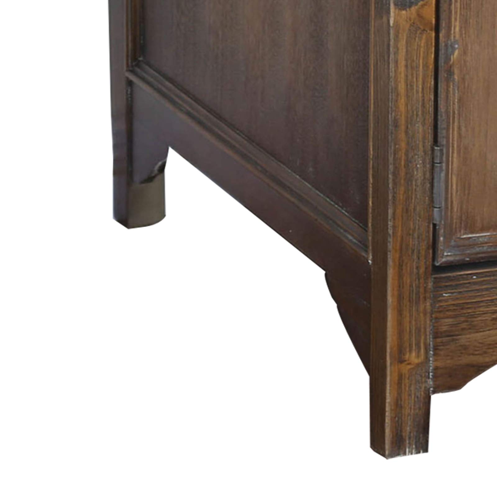 Benjara Transitional Side Table with 1 Drawer & Cabinet Door - Brown Wood Nightstand for Bedroom, Living Room & Office