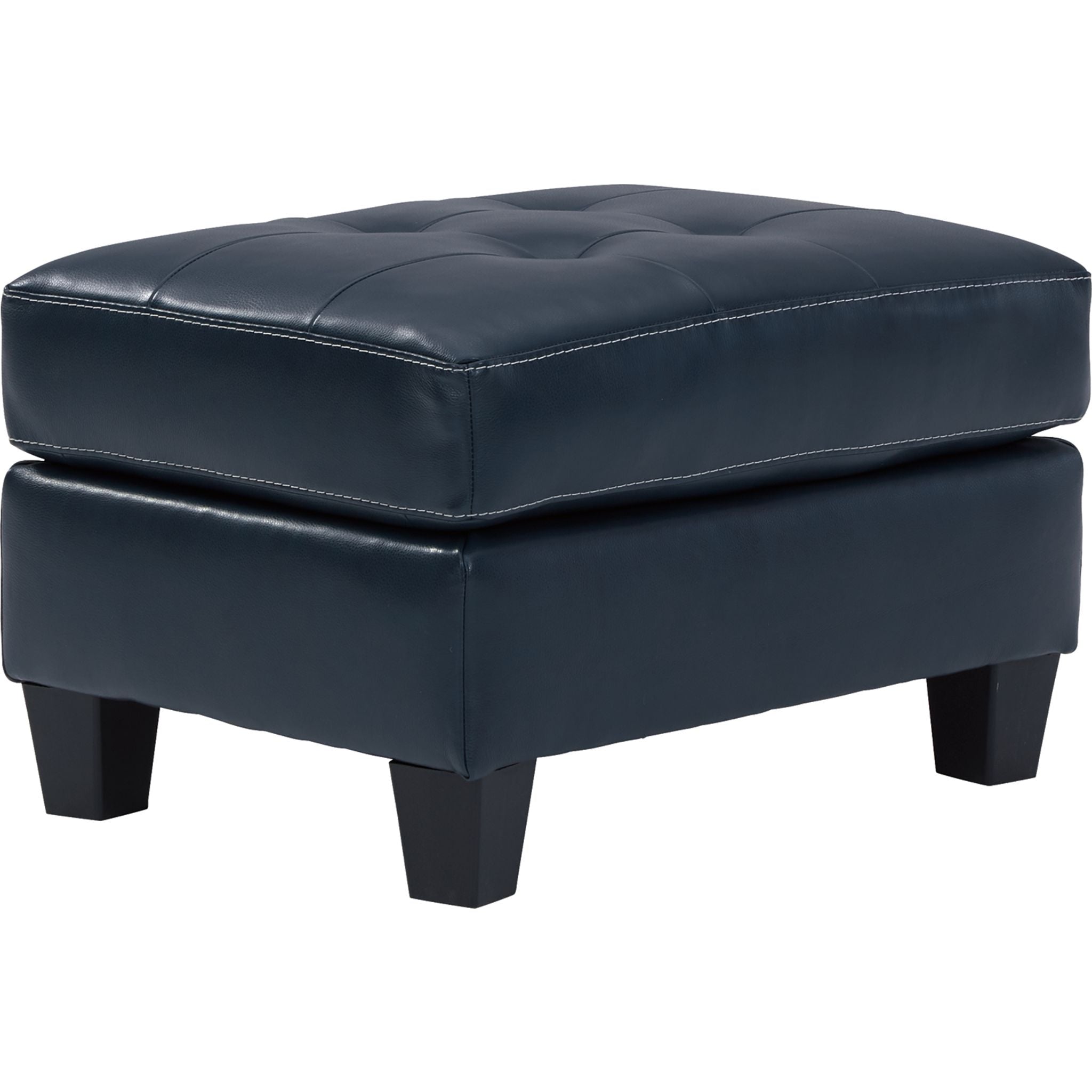 Altonbury Blue Storage Ottoman with Tufted Top - Extra Seating & Stylish Home Decor for Living Room, Bedroom, or Nursery